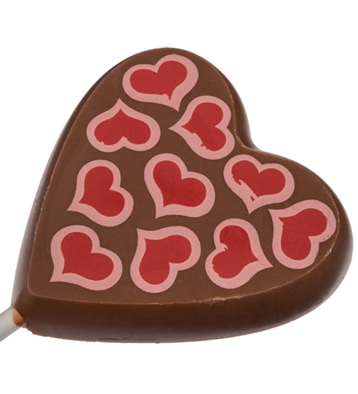  MemorySweets Milk Chocolate Dummy - Heart Shape with Small Hearts Motif - 25g - Buy Online on GoSupps.com