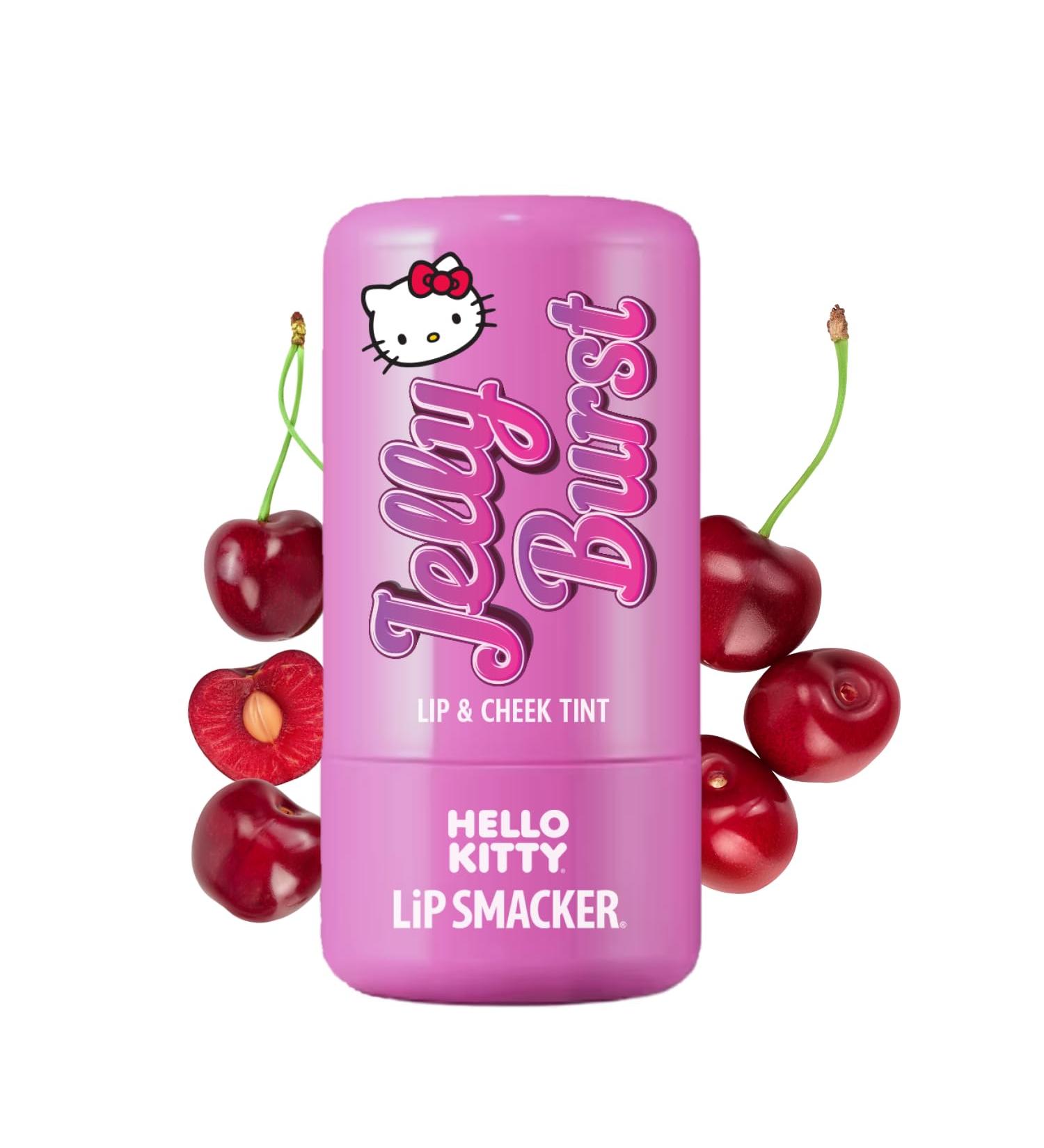 Lip Smacker Hello Kitty So Jelly Lip & Cheek Tint Moisturizing Sheer & Buildable Color Fun Bouncy Jelly Texture Sweet Cherry Flavor - Cherry - Buy Online on GoSupps.com