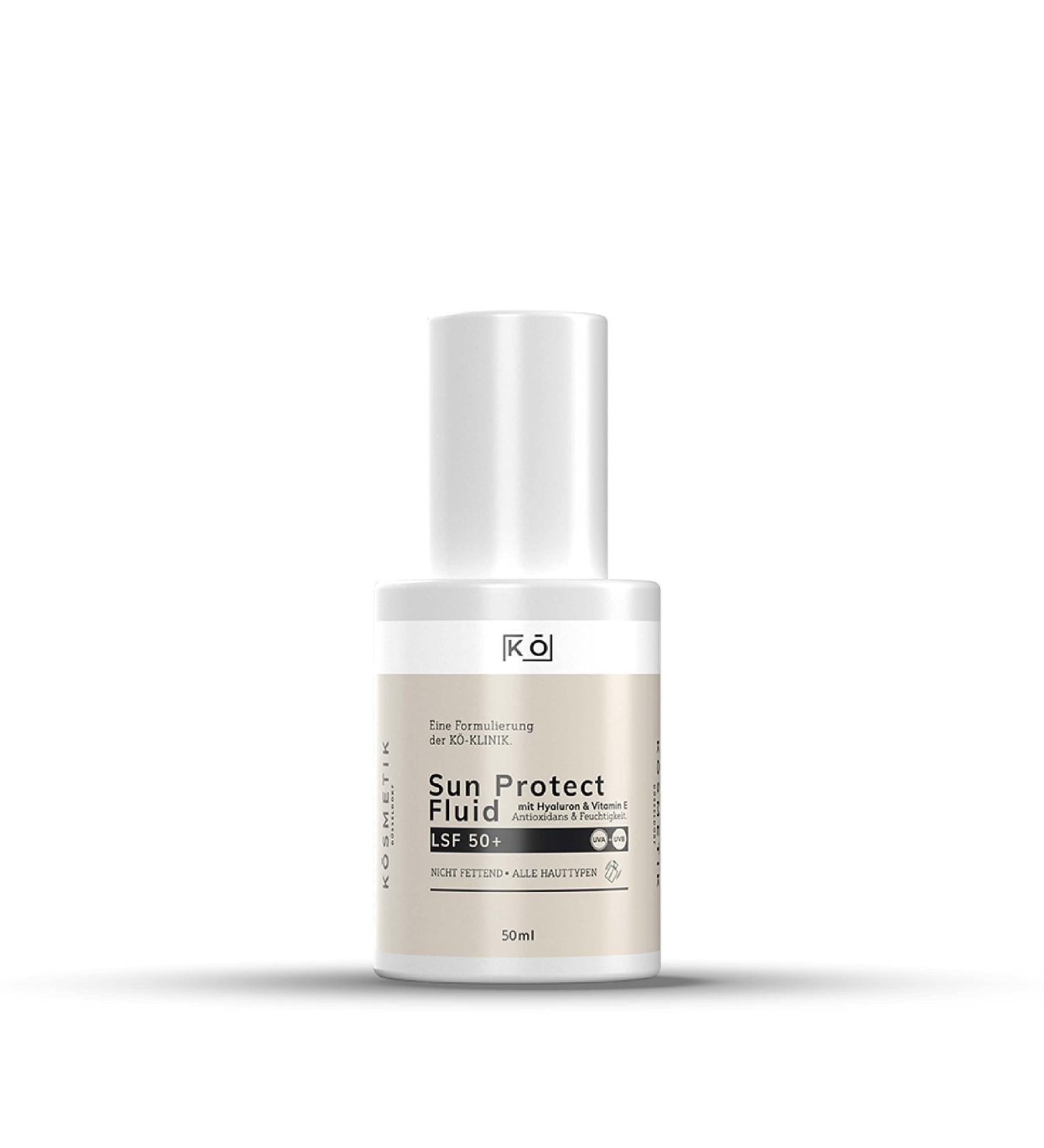 K smetik UVA/UVB Sun Protection Fluid | SPF 50+ Sun Protection Factor with Hyaluronic Acid | 50 ml - Buy Online on GoSupps.com