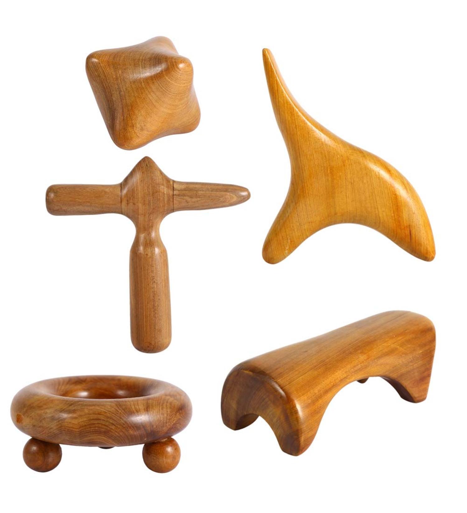 Traditional Wood Massage Set | Vietnamese Reflex Massage Device & Gua Sha for Full Body Relaxation - Natural Therapy Tool - Buy Online on GoSupps.com