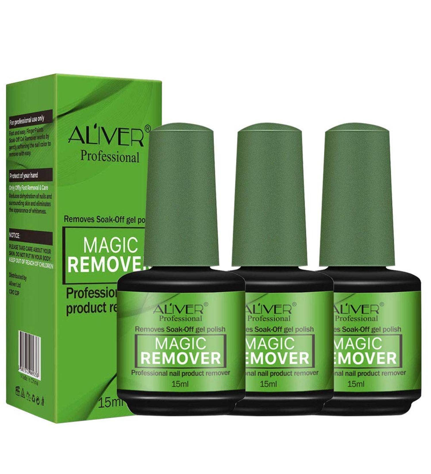Magic Soak-Off Gel Nail Polish Remover - Professional Green-3 Formula for Natural and Gel Nails - Buy Online on GoSupps.com