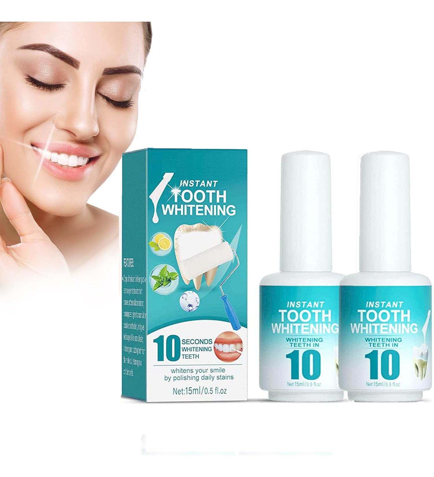 Instant Teeth Whitening Paint Gel - 15ml Tooth Paint for Stain Removal (2Pcs) | Color Correcting Gel for Bright Smile - Buy Online on GoSupps.com