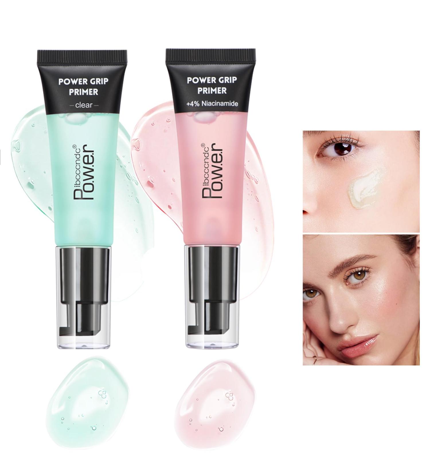 Mrettick Hydrating Face Primer Gel with Hyaluronic Acid - 2 Colors, Power Grip Formula for Smoothing Skin and Gripping Makeup - Moisturizing Green Primer - Buy Online on GoSupps.com