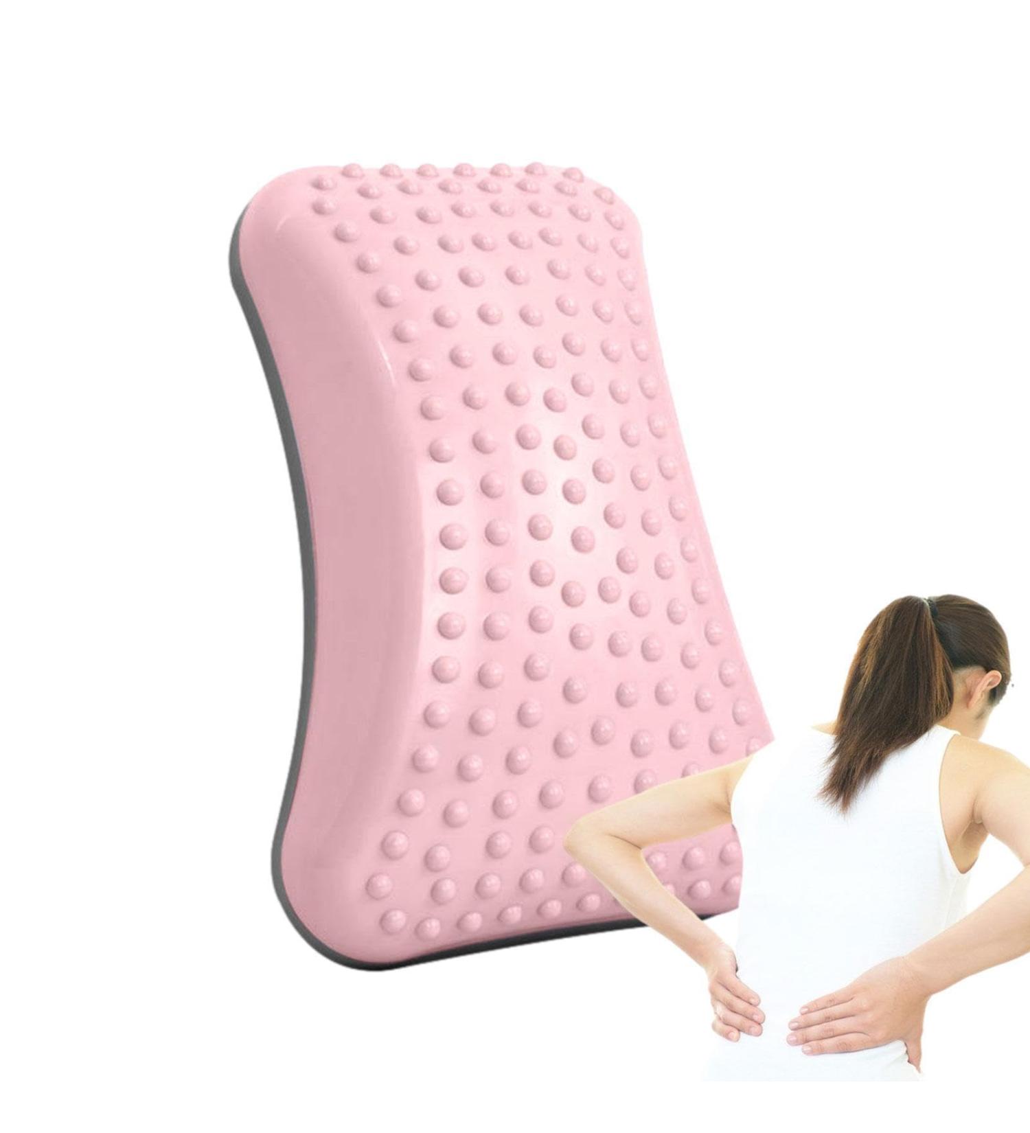 Hongjingda Inflatable Lumbar Support Pillow - Ergonomic Back Cushion for Posture Correction & Spine Health - Pink with Gas Needle - Buy Online on GoSupps.com