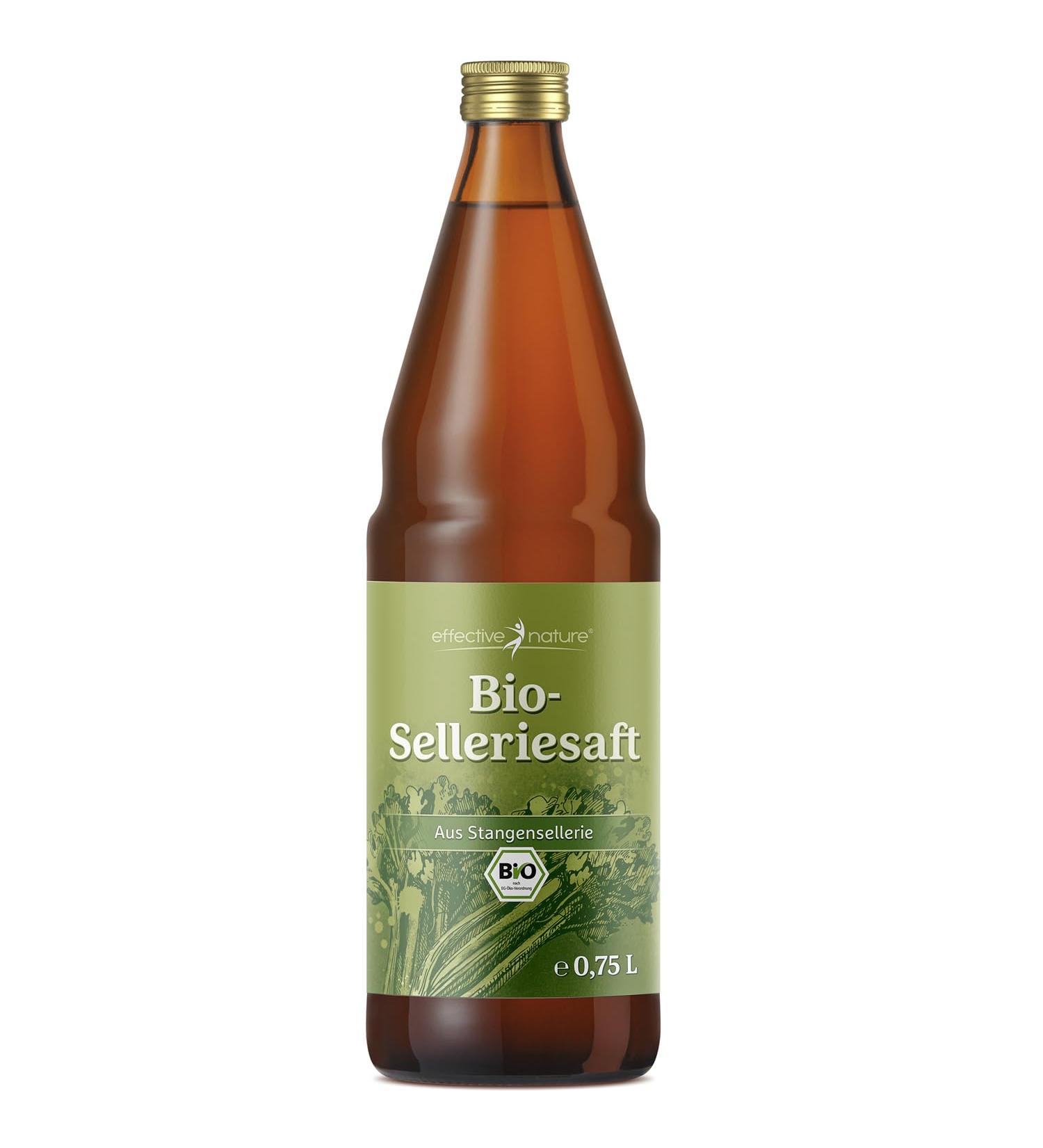 Effective Nature Celery Juice 750ml - Organic Biodynamic German Juice Low Calorie & Nutrient-Rich - Buy Online on GoSupps.com