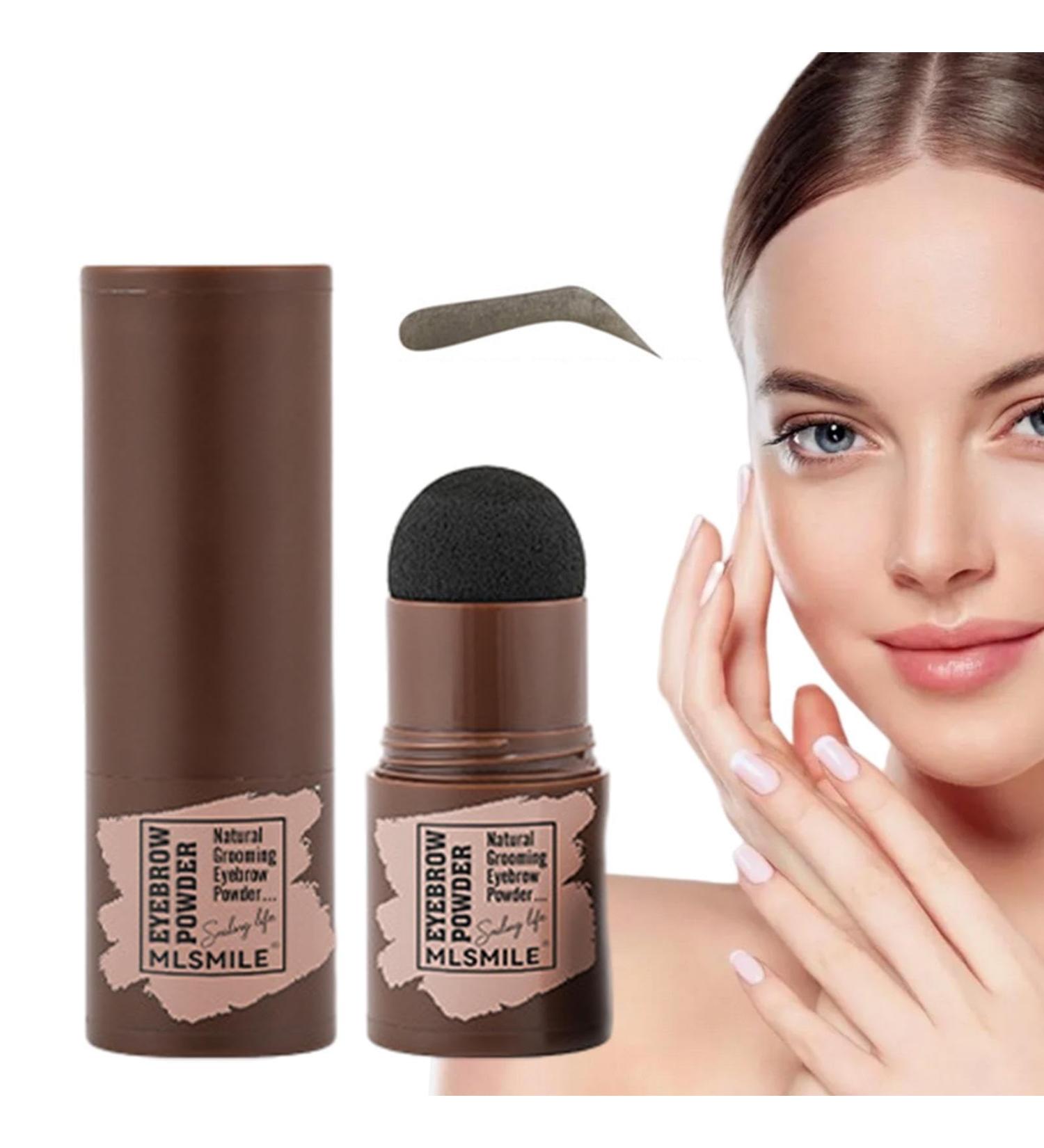 Eyebrow Stencil Kit - Long-lasting Waterproof Brow Tint Kit | Beginner Friendly Eyebrow Template Set with Eyebrow Powder 2 Brow Brushes 10 Eyebrow Stencils Rowces Gray-black - Buy Online on GoSupps.com