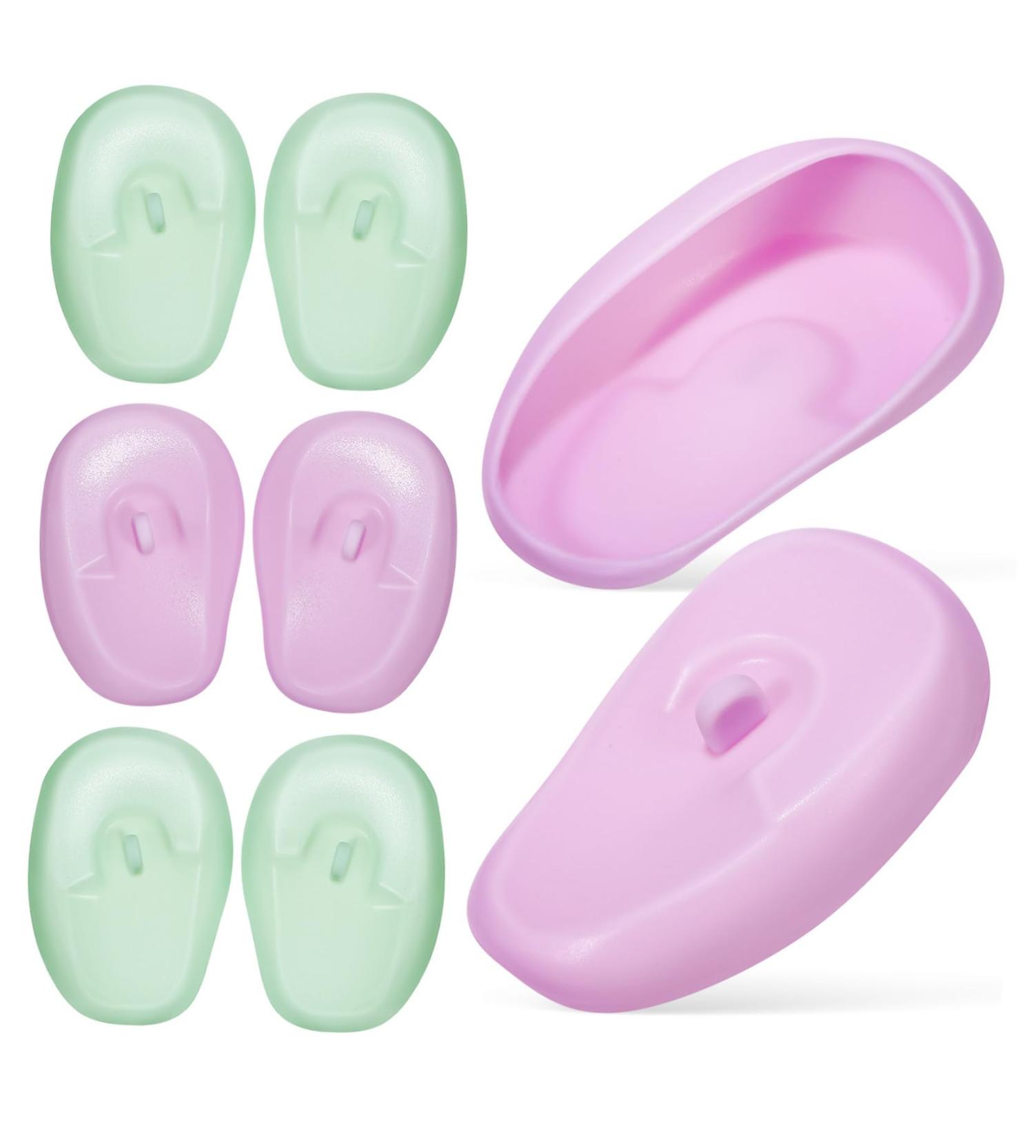 PLAFOPE 4 Pairs Hair Coloring Ear Covers Silicone Hair Coloring Earmuffs Ear Covers for Hair Dryer Hair Dyeing Earmuffs Ear Covers for Swimming Ear Covers for Shower Silicone Ear Covers - Buy Online on GoSupps.com