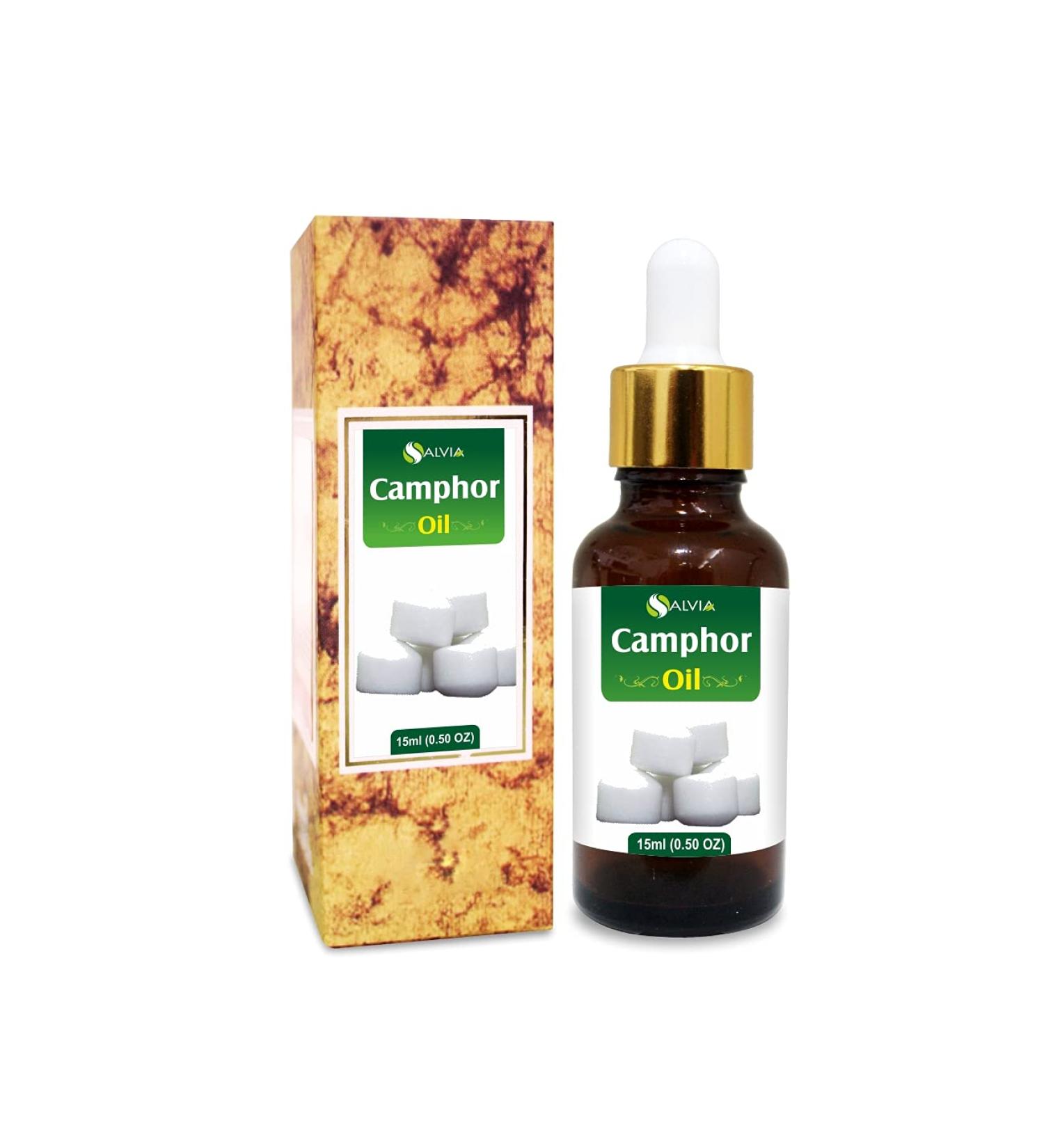 Camphor Oil (Cinnamonutn camphora) 100% Natural Pure Undiluted Uncut Carrier Oil 15ml with Dropper Camphor 15ml with dropper - Buy Online on GoSupps.com