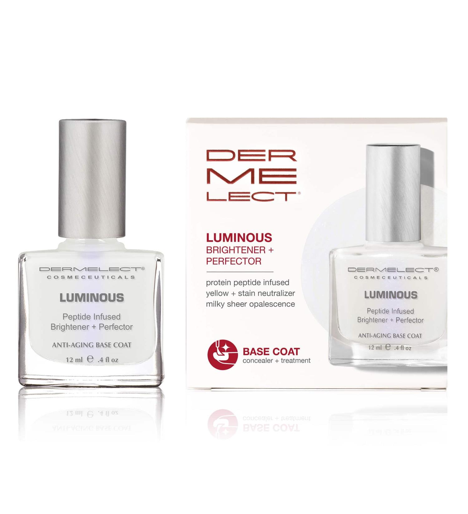 Dermelect Luminous Nail Brightening Treatment - 0.4 oz | Anti-Aging Nail Care & Dual Brightener - Buy Online on GoSupps.com