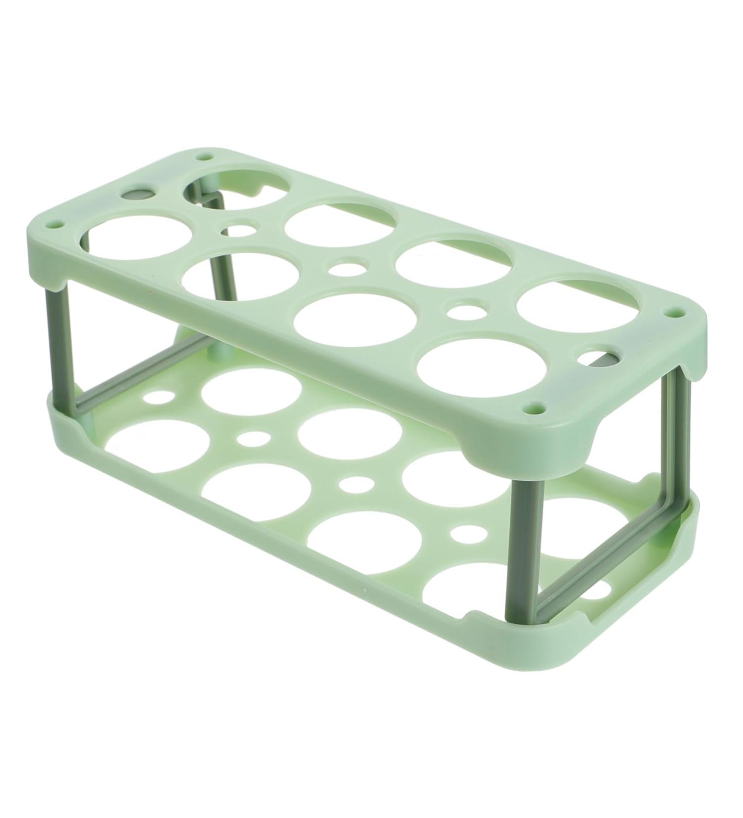 Hemobllo Box Egg Carton Eggs Egg Keeper Egg Storage Case Refrigerator Egg Tray Egg Grid Household re-usable Green 22.3X10.1X8.9CM - Buy Online on GoSupps.com