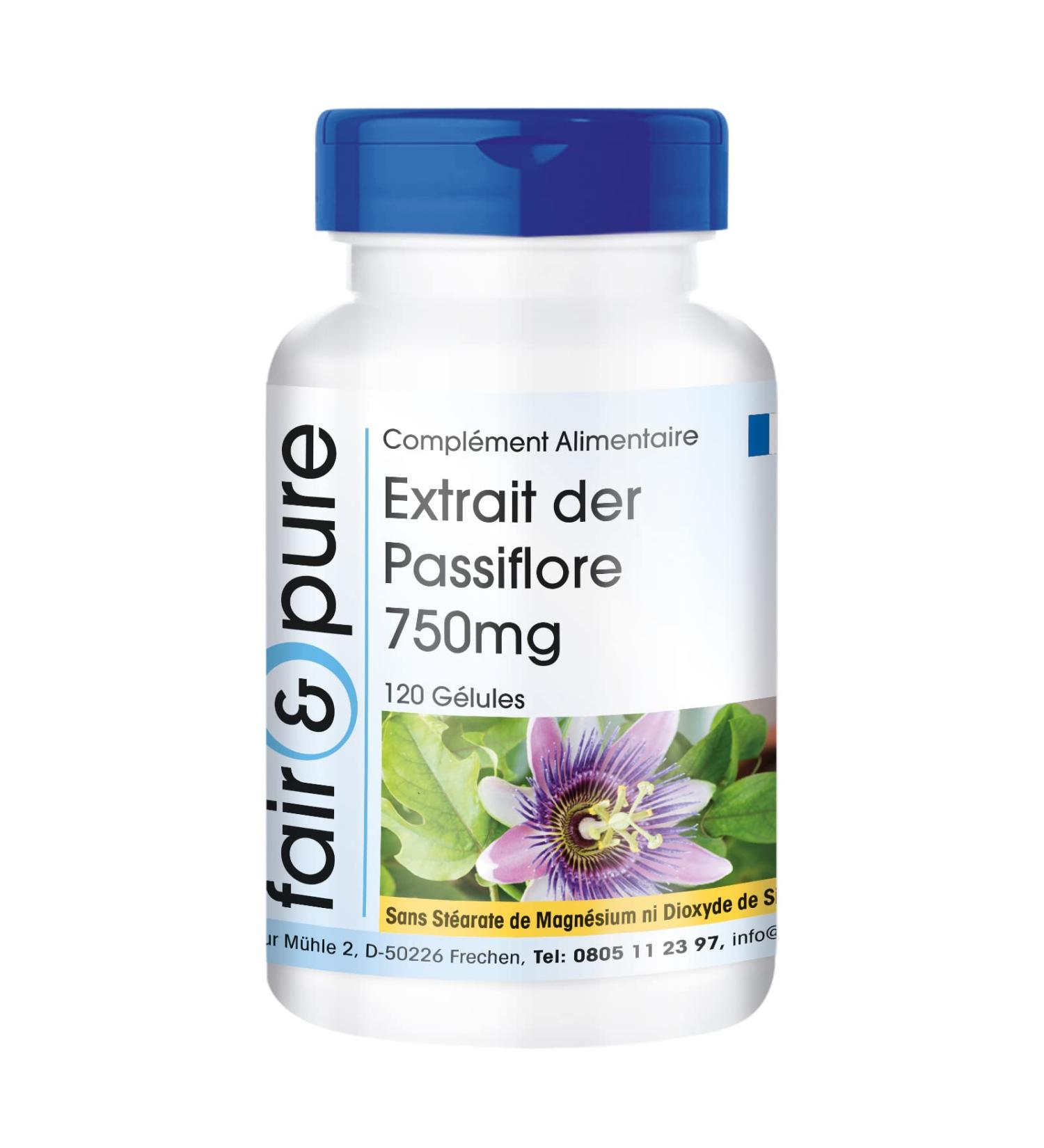 Fair & Pure - Passion flower extract 750mg - vegan - high dosage - 120 capsules of passionflower - Buy Online on GoSupps.com