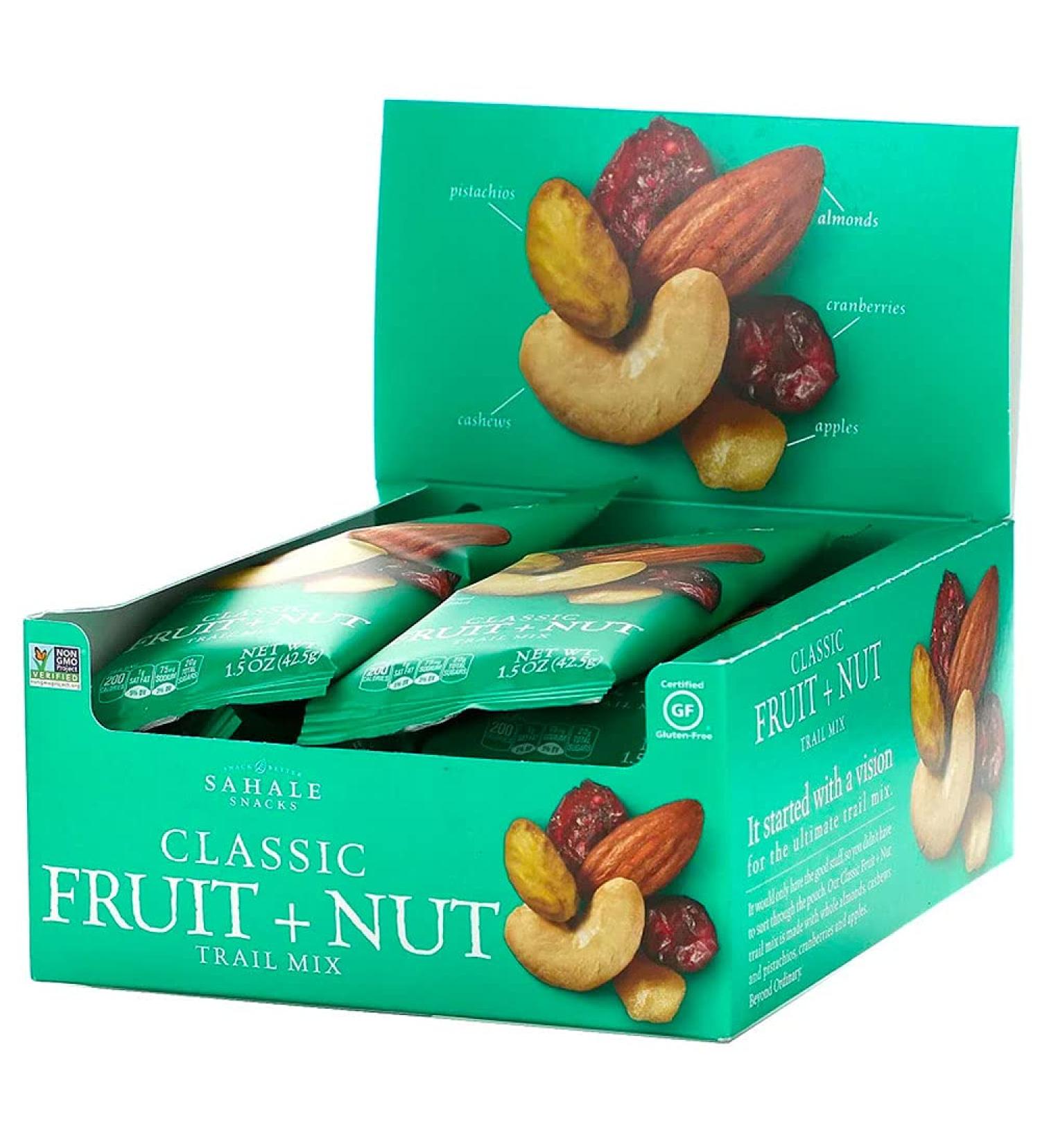 Sahale Snacks Classic Fruit & Nut Trail Mix - 9 Pack (1.5 oz Each) | Healthy Snack Option - Buy Online on GoSupps.com