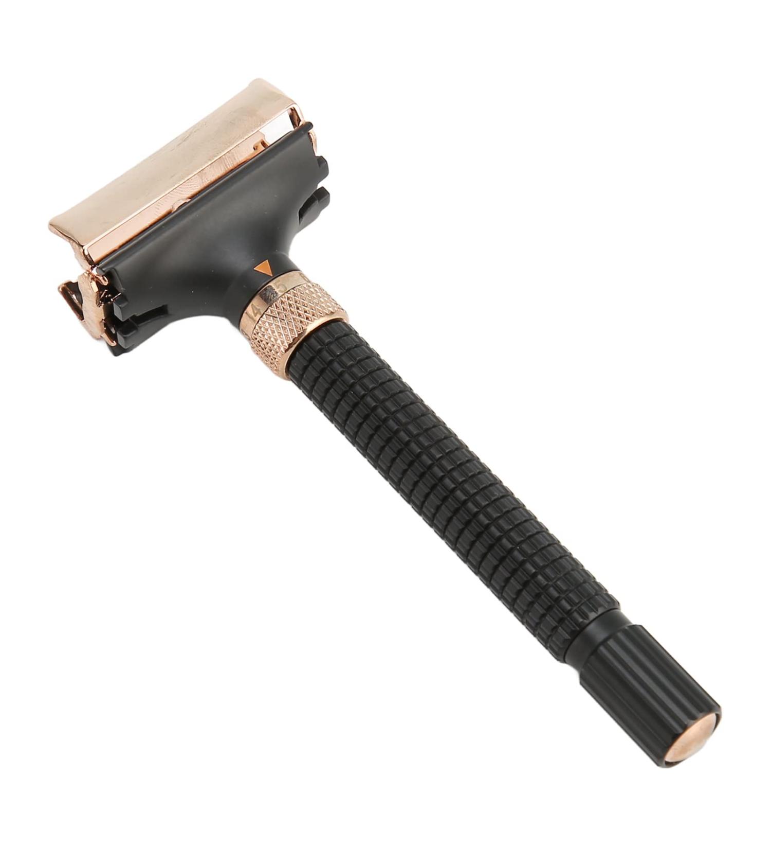 Classic Black Manual Shaving Handle - Double Edge Safety Razor for Women | Perfect for Barber Shops - International Shipping - Buy Online on GoSupps.com