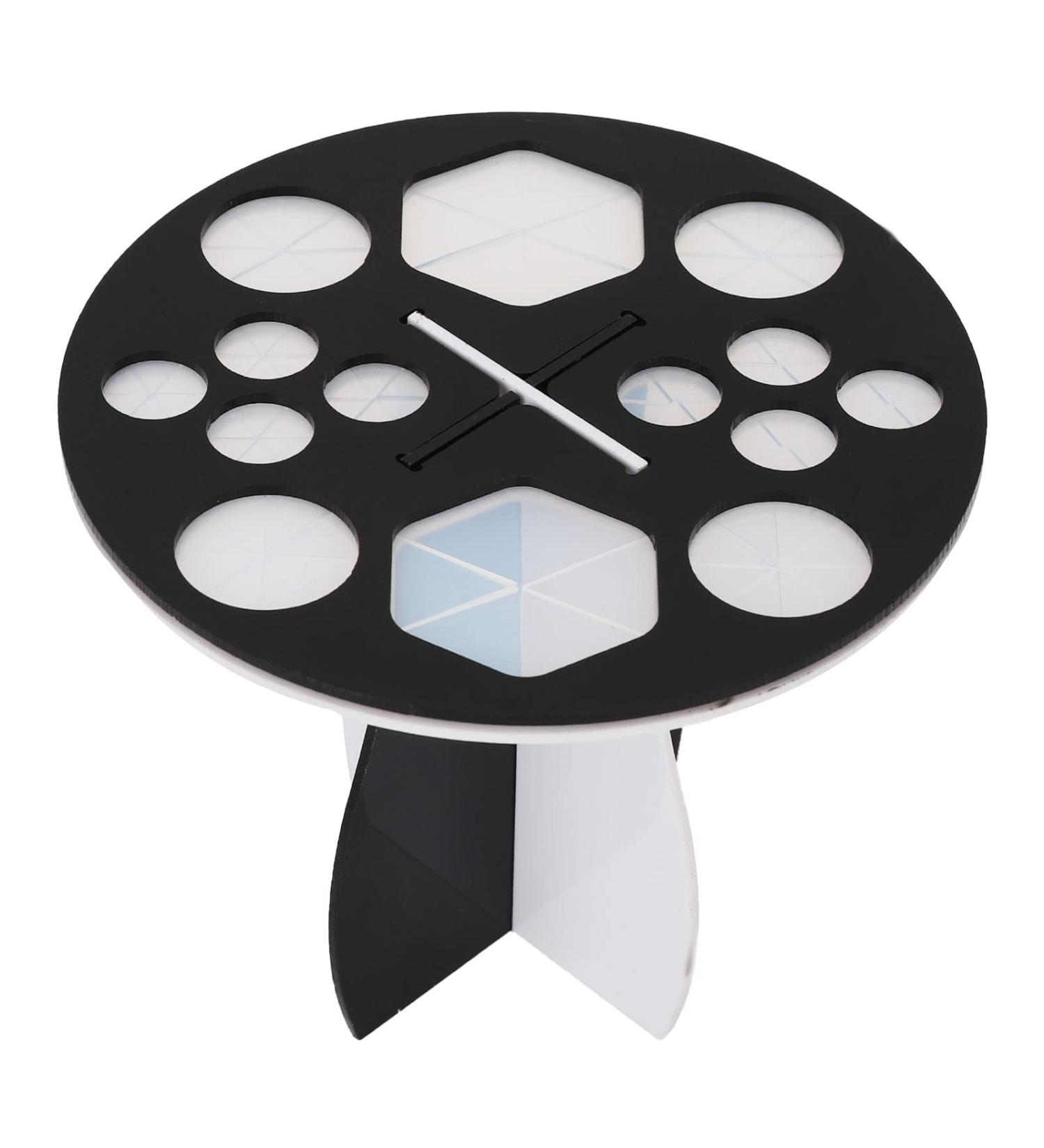 LANTRO JS Acrylic Makeup Brush Holder - Multifunctional Drying Rack with 14 Holes for Perfect Makeup Organization | International Shipping Available - Buy Online on GoSupps.com