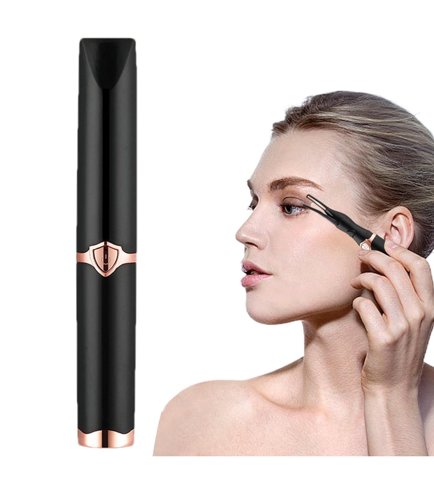 Wpsagek Lash Curler Heated | Lash Styling Tool Rechargeable Lifting Curler | Heated Electric Eyelash Curler Device for Travel Barbershop Business Trips Beauty Salon Black - Buy Online on GoSupps.com