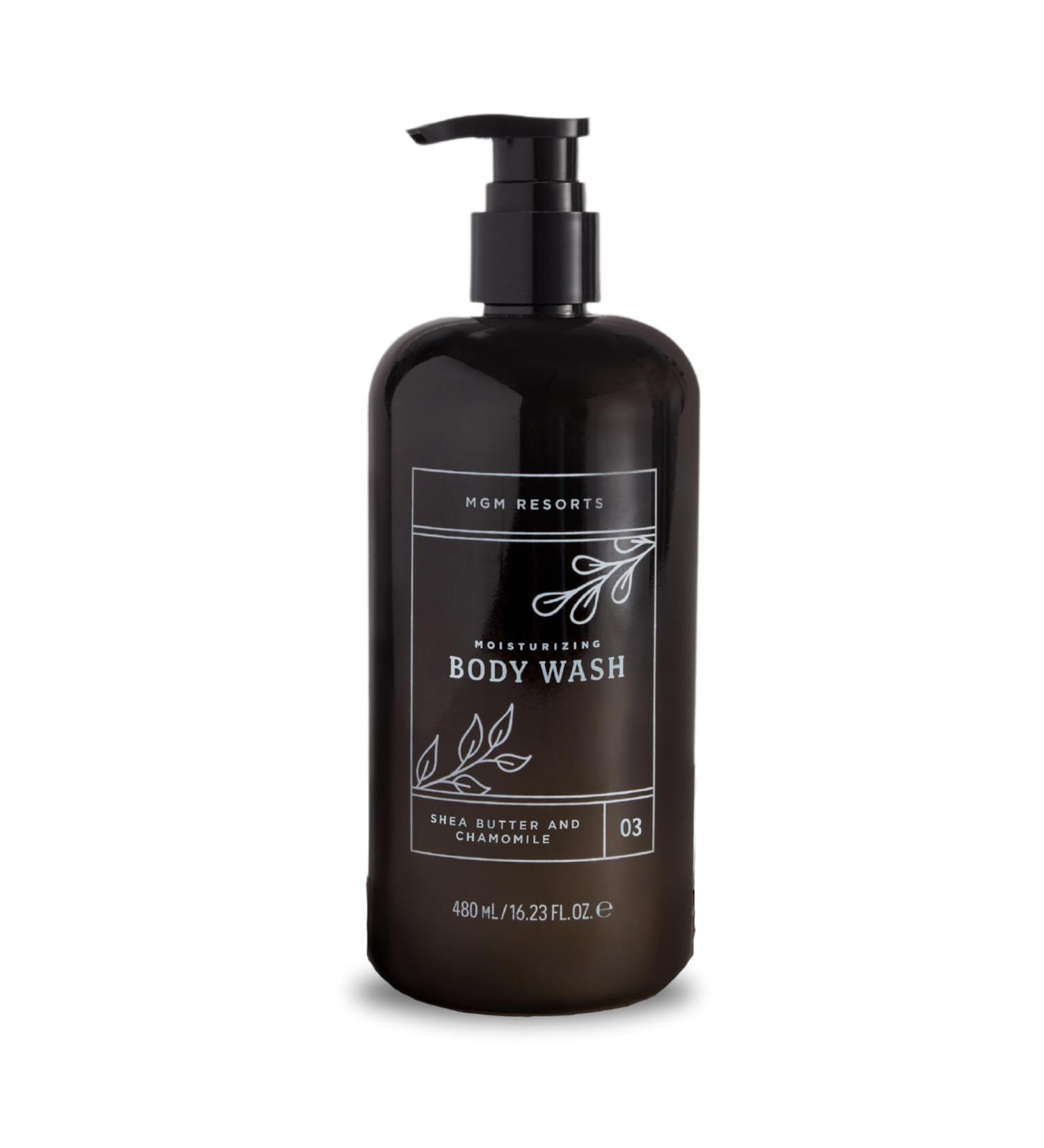 Body Wash - Shea Butter & Chamomile - Scent of Fig Cranberry & Bergamot - Hotel Body Wash - 16.23 oz
