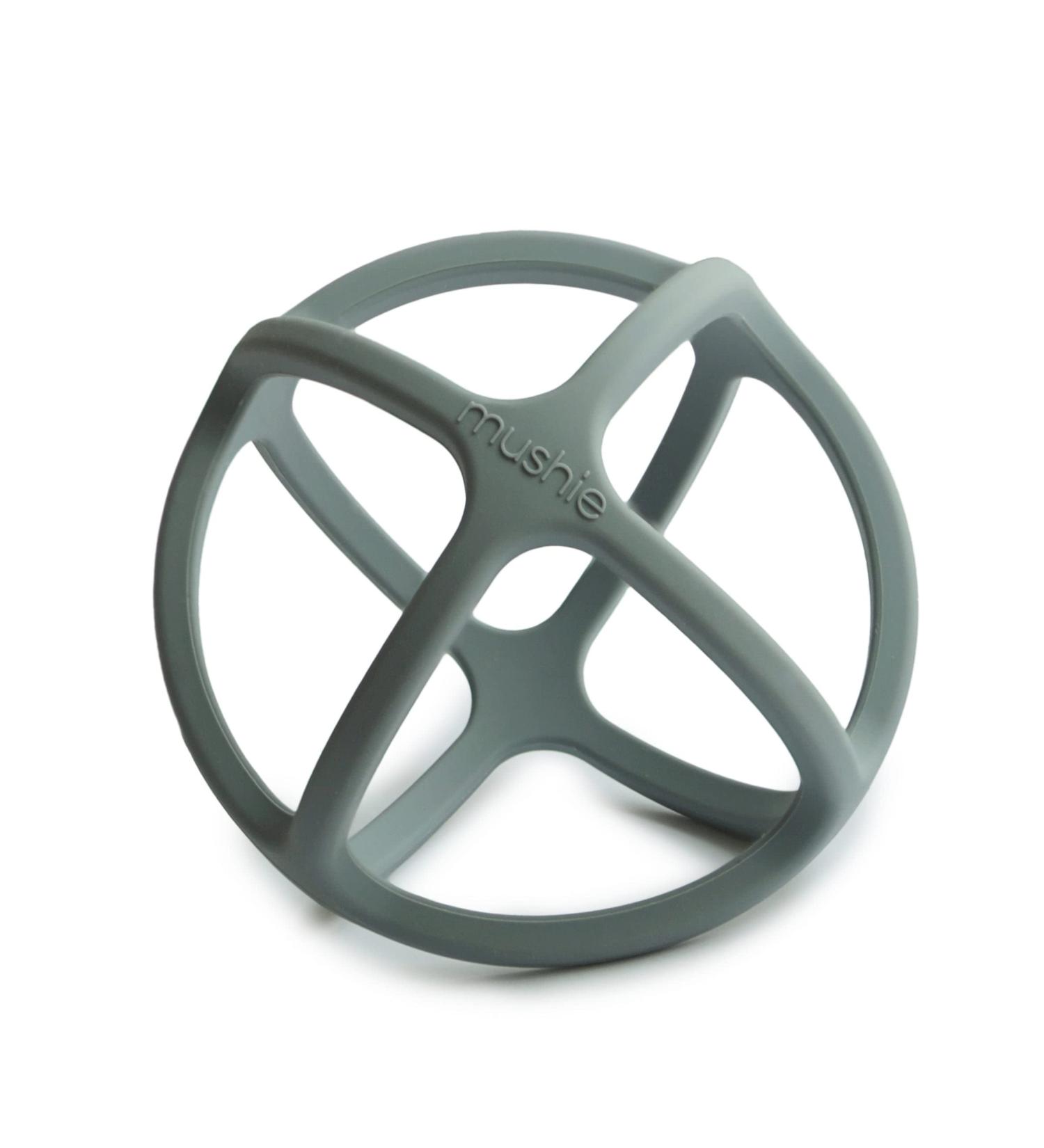 Mushie BPA-Free Silicone Bite Ring for Babies | Safe & High Quality Teething Toy | Promotes Motor Skills & Visual Sense | Ideal Toddler Accessory (Dried Thyme) - Buy Online on GoSupps.com