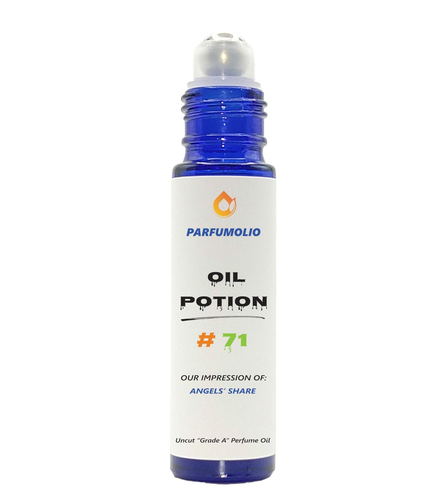Oil Potion # 71 Inspired by Angels' Share Unisex Uncut Grade A Fragrance Body Oil Dupe Concentrated Long Lasting Roll-On 10ml / 0.33 oz - Buy Online on GoSupps.com