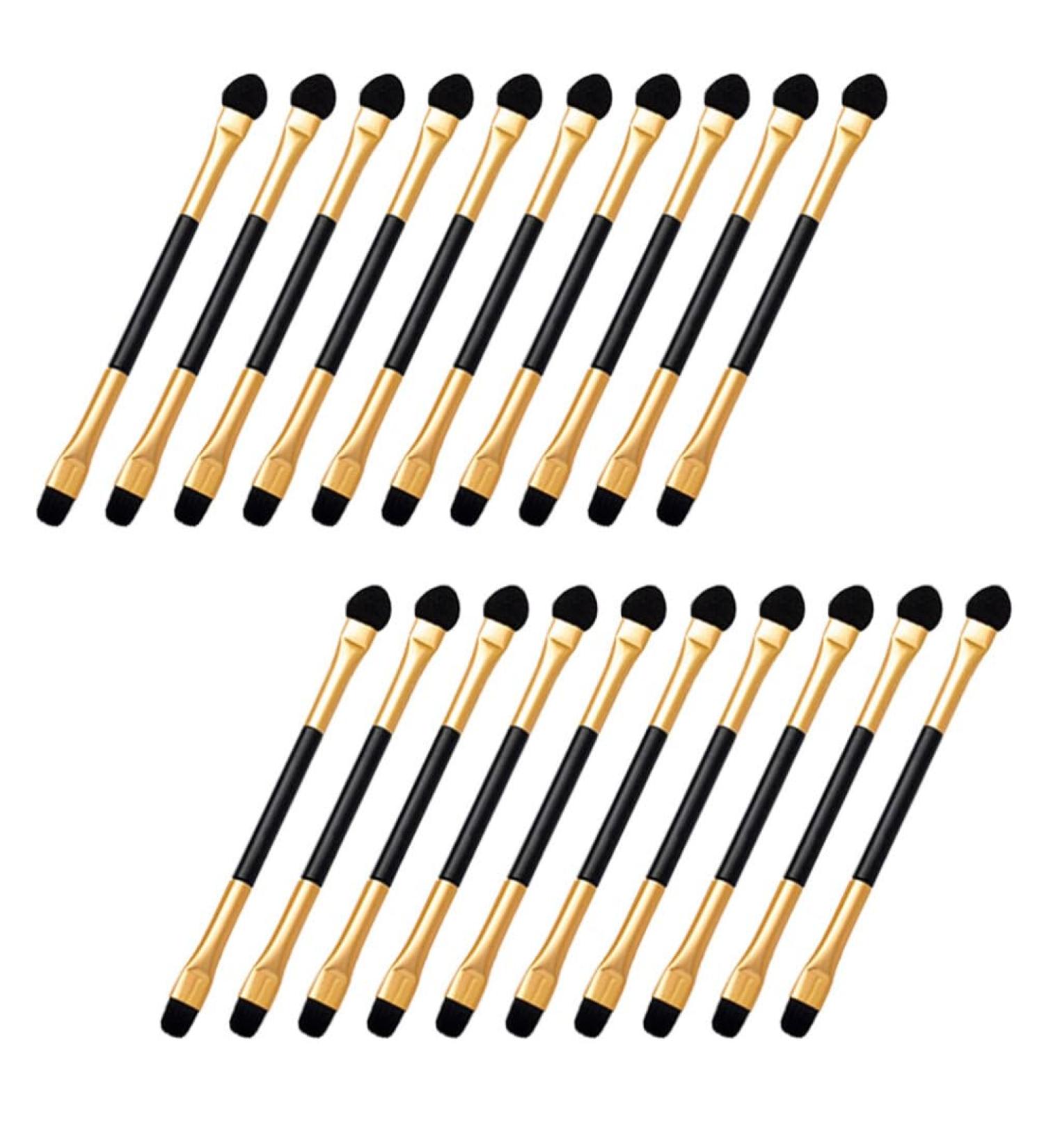 Healvian 20pcs Dual End Eyeshadow Smudge Brush 2 in 1 Eyeshadow Brush Sponge Blending Concealer Brush Soft - Buy Online on GoSupps.com