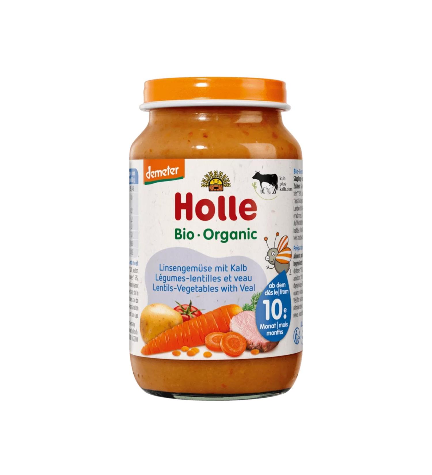 Holle Babyfood Lentil Vegetables with Veal 220g