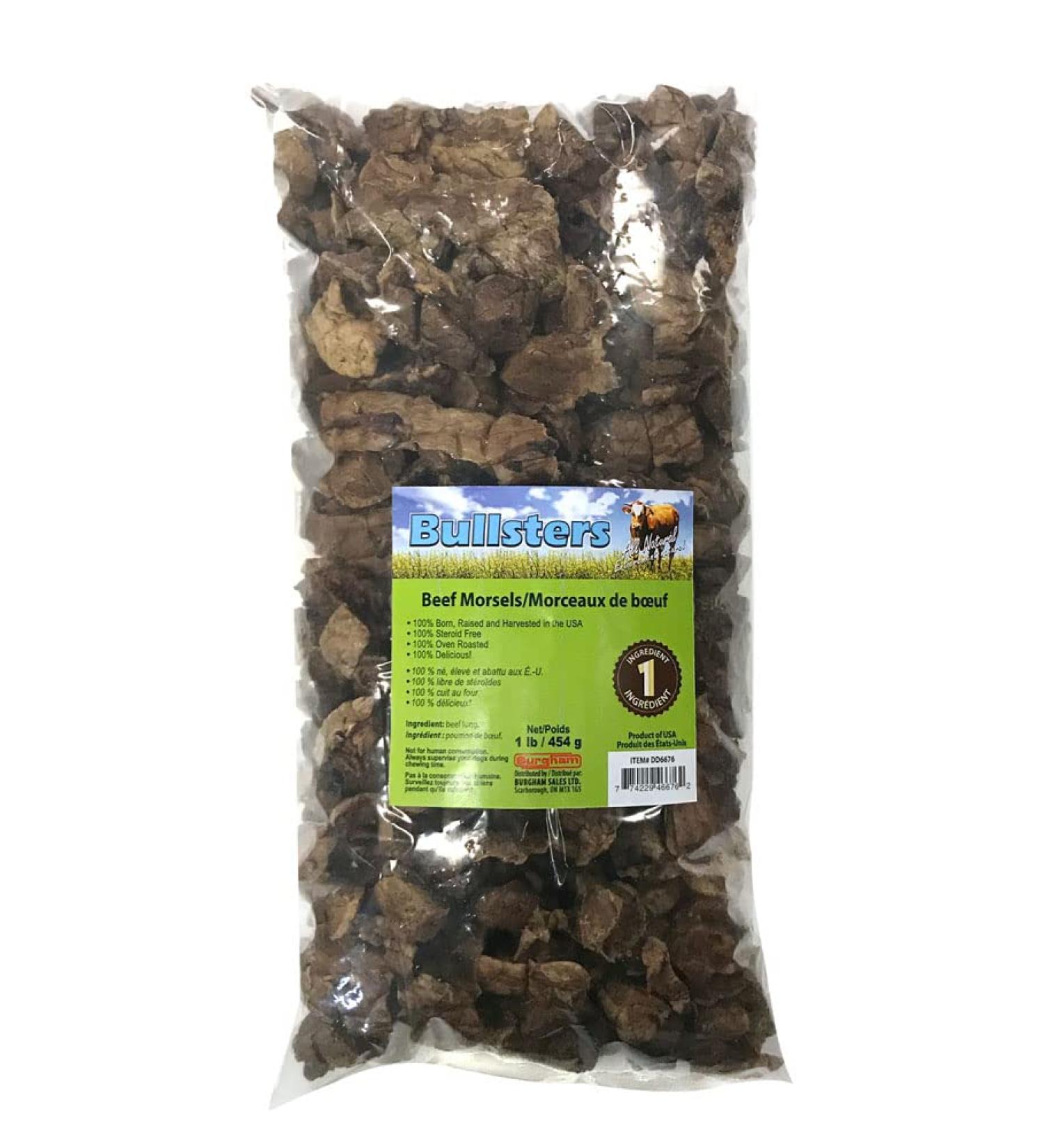 Bullsters Dog Treats Bones Chews Long Lasting for Aggressive Chewers All Natural Hickory Smoked Beef Dog Bones 1 Ingredient with No Additives No preservatives Steroid Free Oven Roasted and Delicious for Small Medium Large Extra Large XL Dogs Beef Morsels  - Buy Online on GoSupps.com