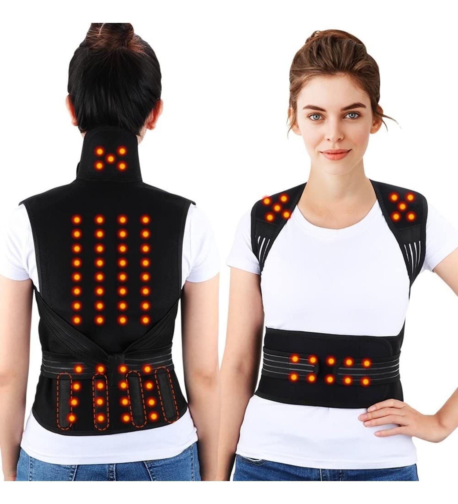 MIOTEQ Lower Back Support | Self-Heating Pain Relief Compression Strap for Sciatica Spinal Stenosis & Herniated Disc - Medium Black - Buy Online on GoSupps.com