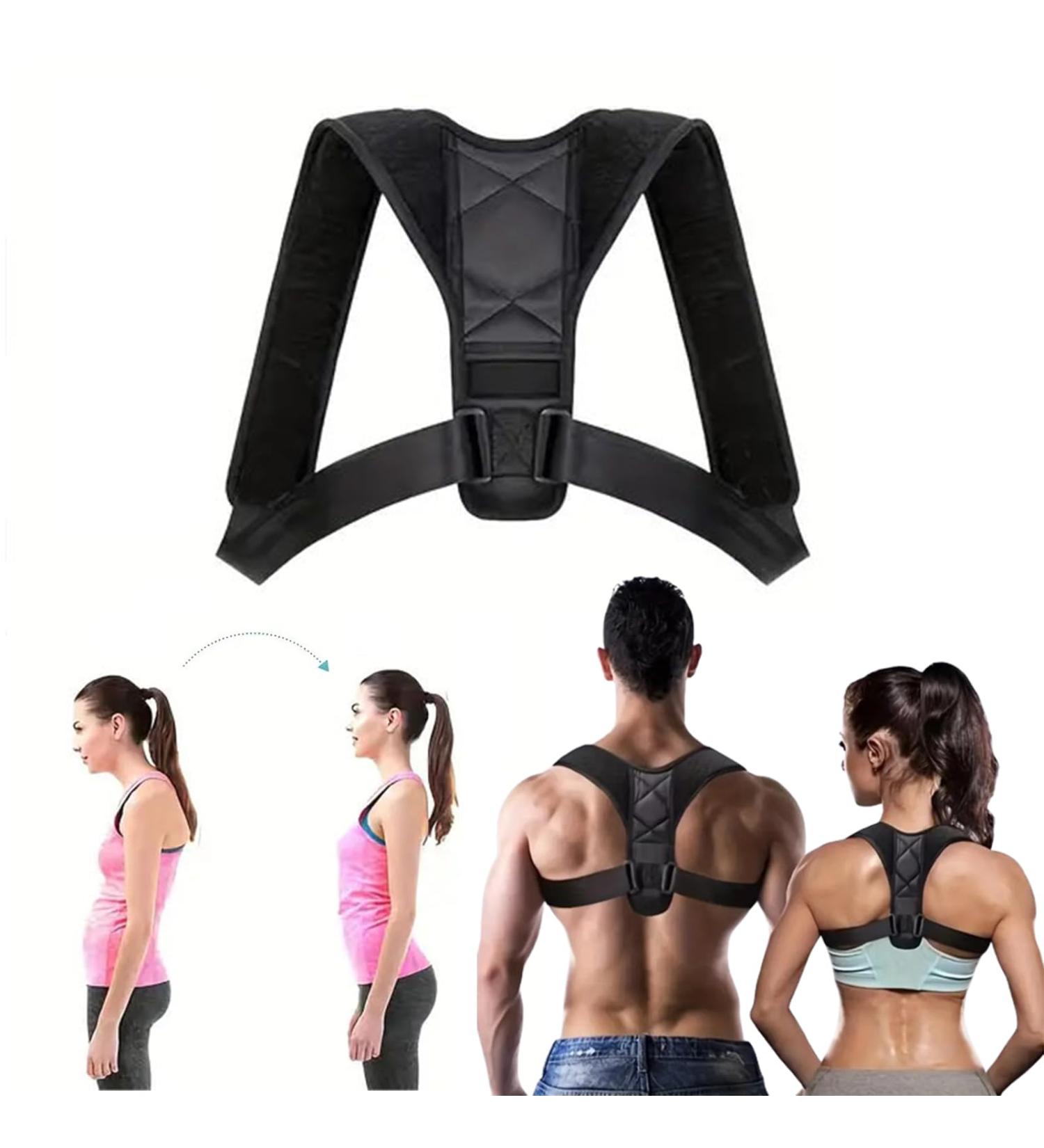 Back Straightener Back Brace Posture Corrector for Women & Men Women Men Braces Spine&Back&Shoulder&Neck Pain Relief Straightener Breathable & Adjustable(Black/One Size) - Buy Online on GoSupps.com