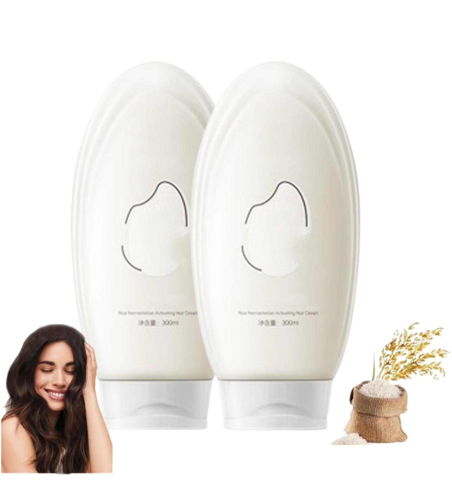 Rice Fermentation Essence Hair Cream Rice Essence Revitalizing Hair Lotion Rice Essence Hair Cream Deep Conditioning Hair Mask Strengthens and - Buy Online on GoSupps.com