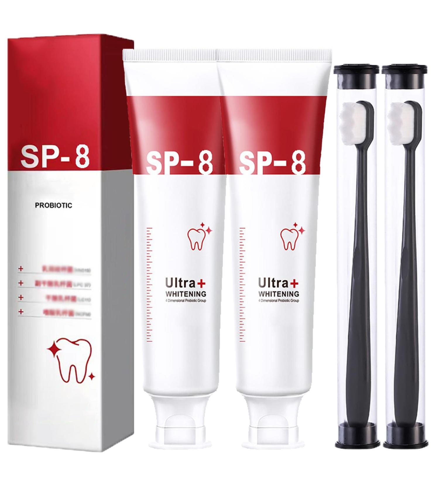 Buy SP8 Probiotic Toothpaste - Powerful Oral Care for Fresh Breath | International Shipping Available - Buy Online on GoSupps.com