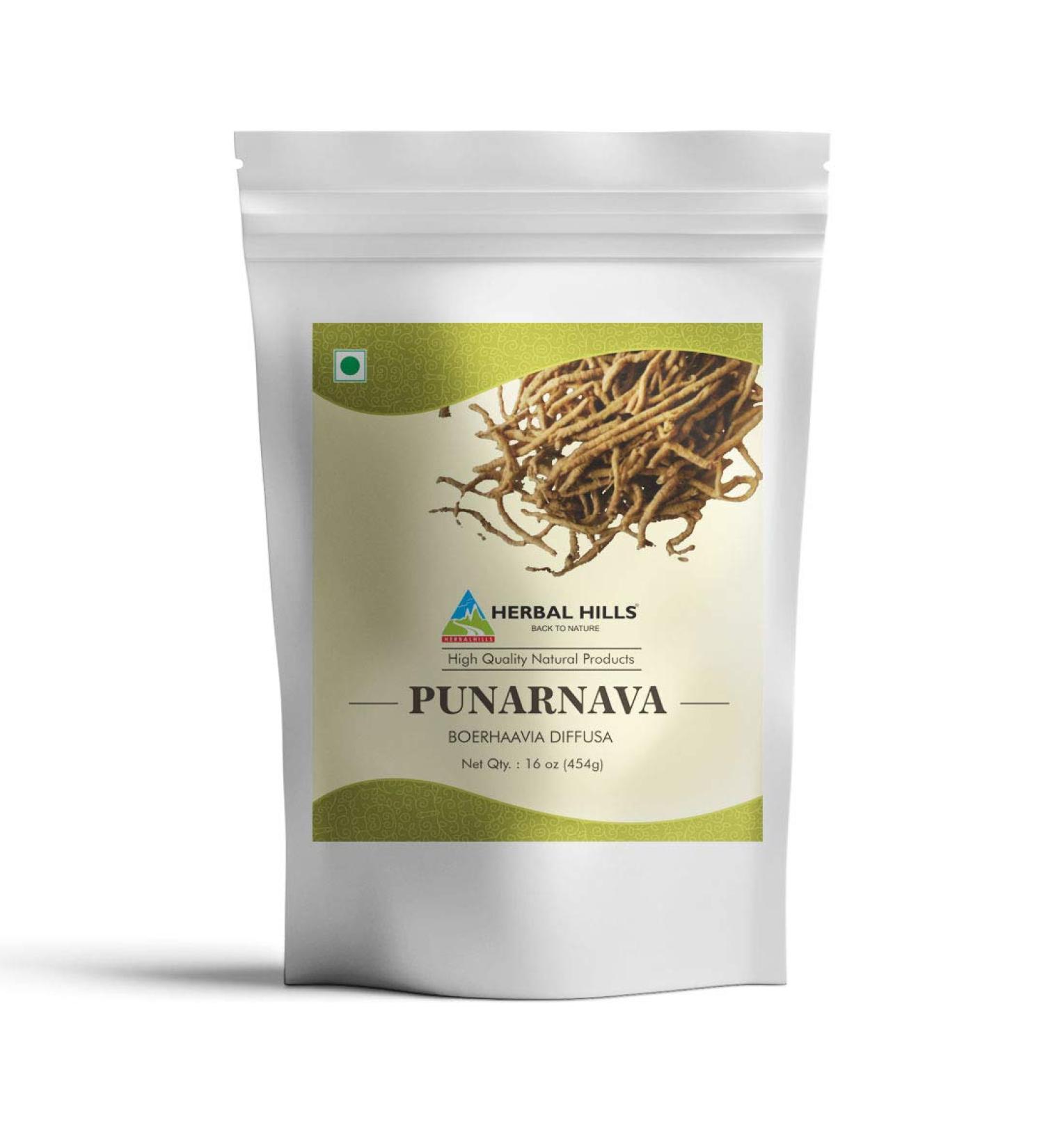 HERBAL HILLS Punarnava Roots Powder (Boerhavia Diffusa) | 16 Oz | Natural Health Supplement | Shop Now for Quality Herbal Powder Online - Buy Online on GoSupps.com