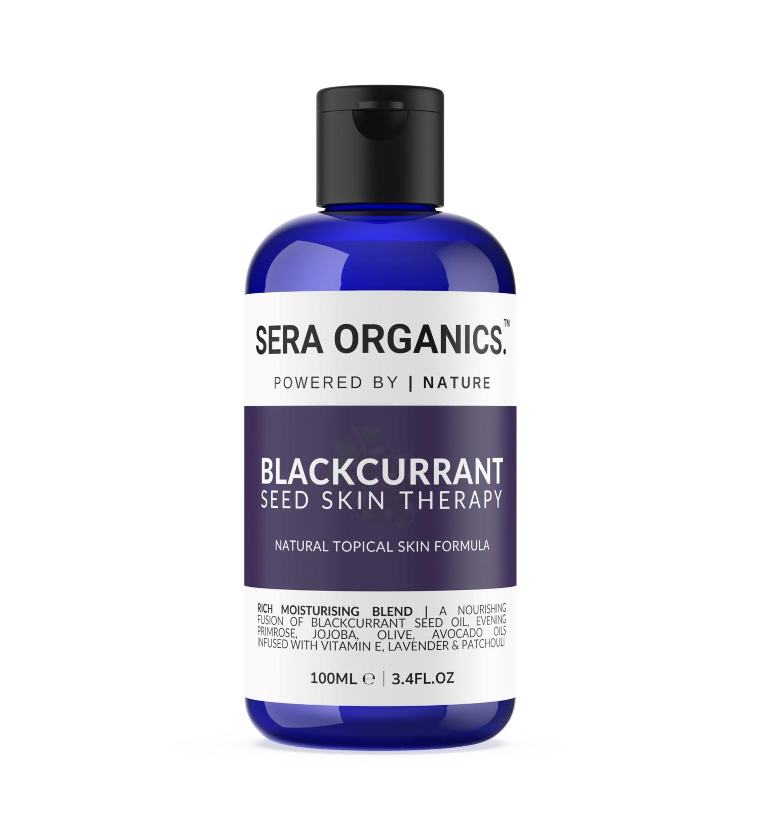 Blackcurrant Seed Oil Blend For Eczema & Psoriasis Relief Moisturising Treatment Nourishes Skin - Sensitive Skin (100ml) By Sera Organics - Buy Online on GoSupps.com