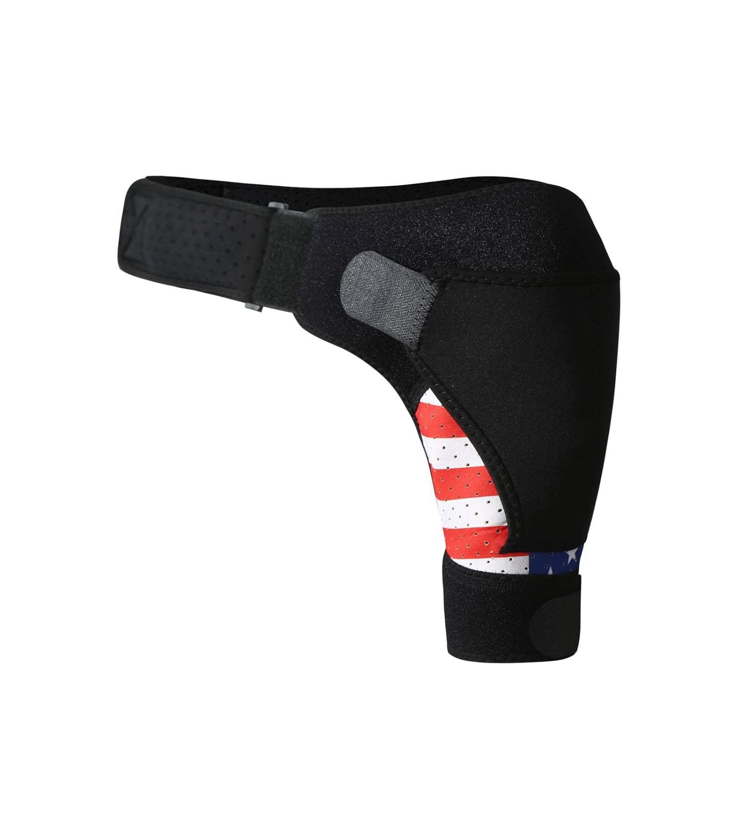 Harayaa Shoulder Support Cuff - Compression & Stability Belt for Gym Sports & Training - Red - Buy Online on GoSupps.com