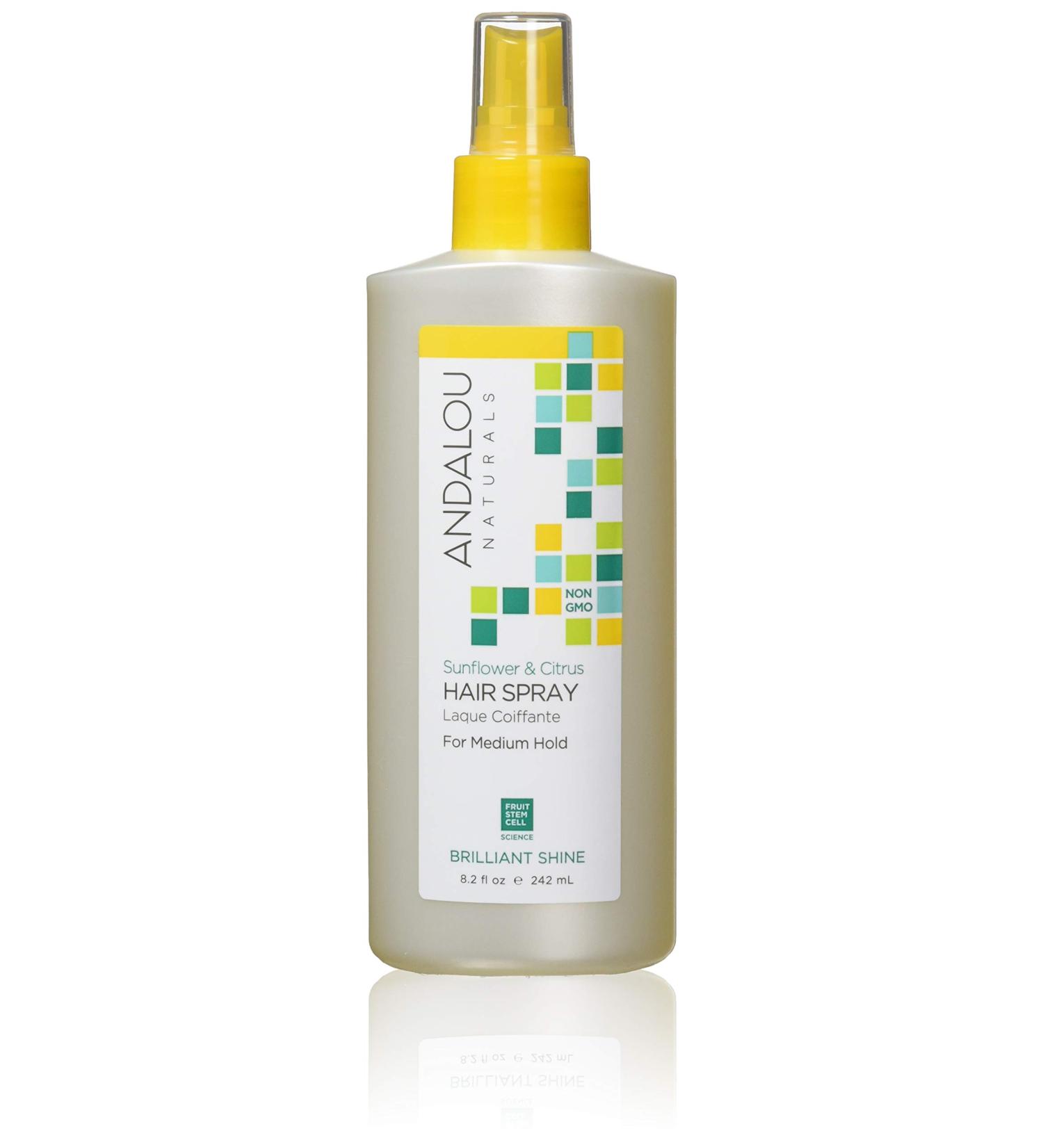 Andalou Naturals Sunflower & Citrus Hair Spray 8.2 oz - Brilliant Shine - Single Pack - Buy Online on GoSupps.com