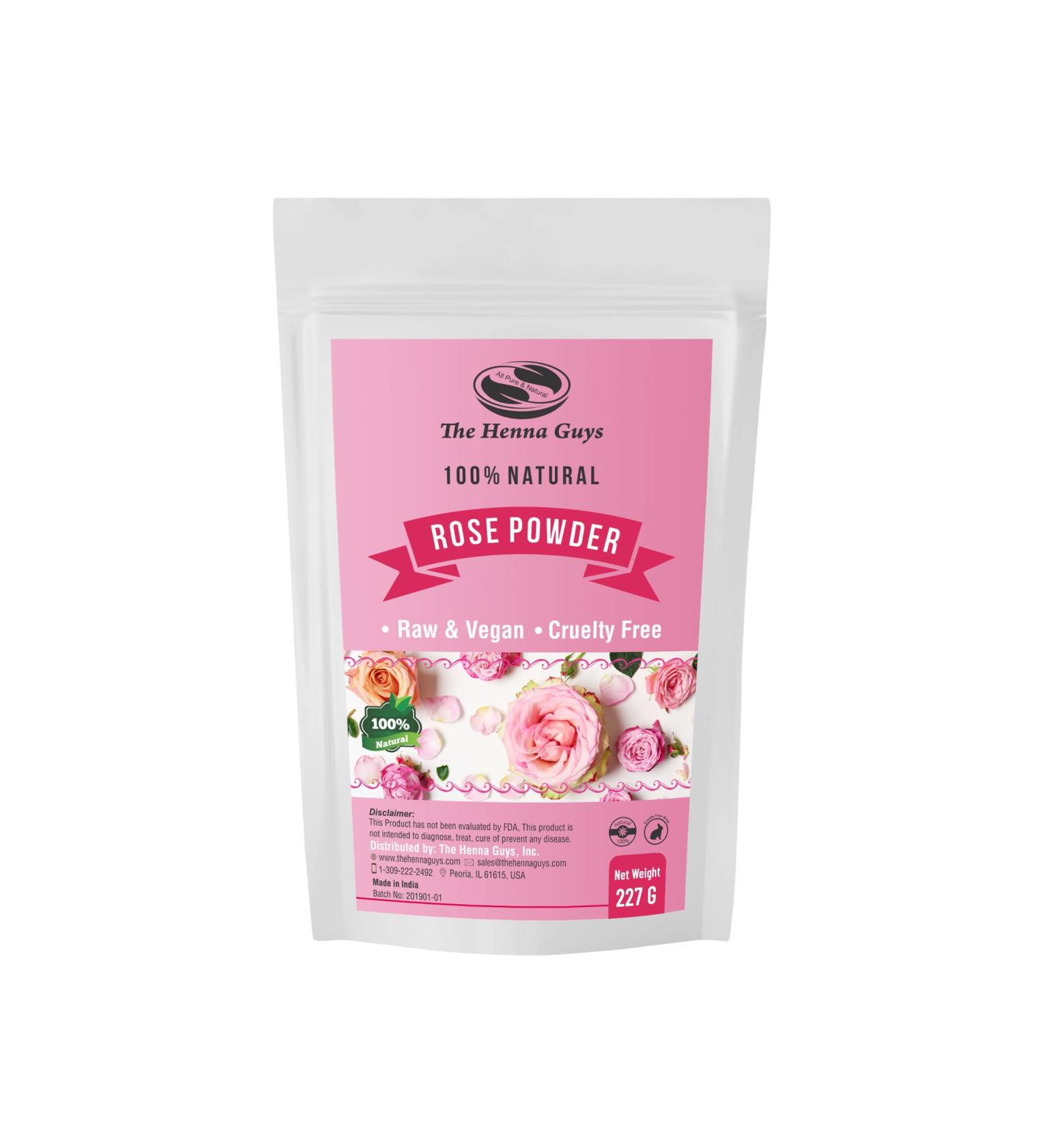 227 Grams / 0.5 LB / 08 Oz Rose Powder/Rosa Centifolia, 100% Pure & Natural. Food Grade Hair Conditioning and Supplements