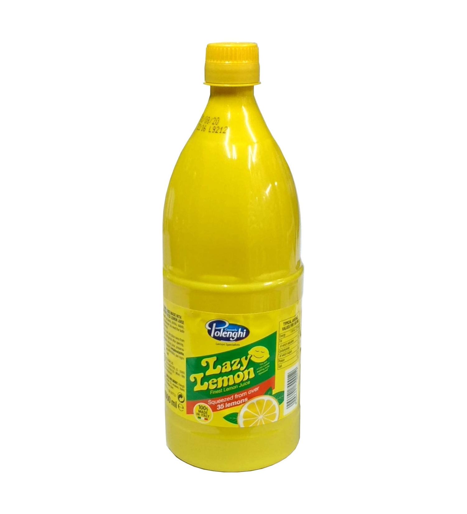Lazy Lemon Finest Lemon Juice 1L - Pure and Refreshing Citrus Flavor - Buy Online on GoSupps.com