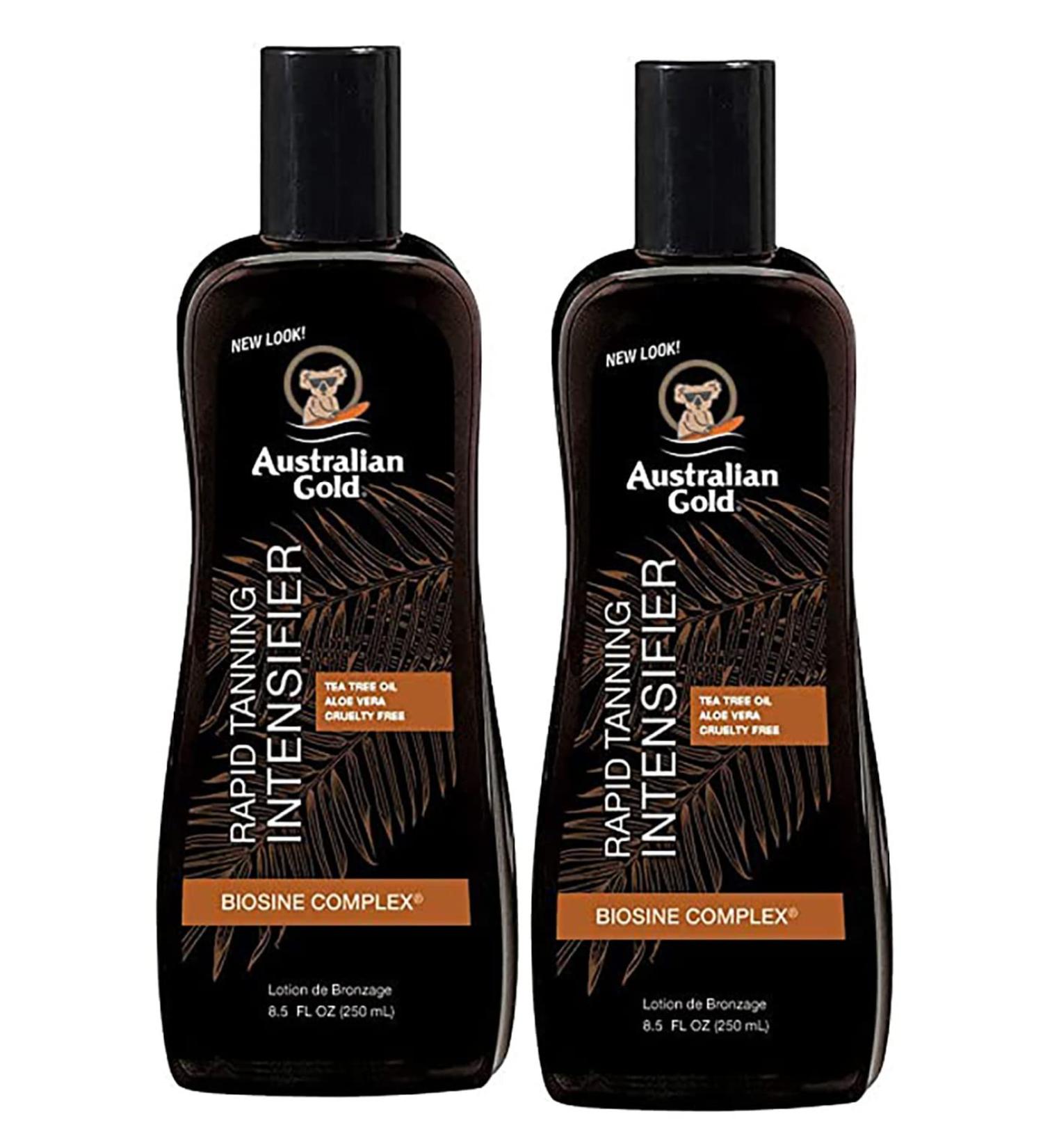 Rapid Tanning Intensifier Lotion 8.5 Fl Oz | With Tea Tree Oil and Aloe Vera | Vitamin E .2 pack
