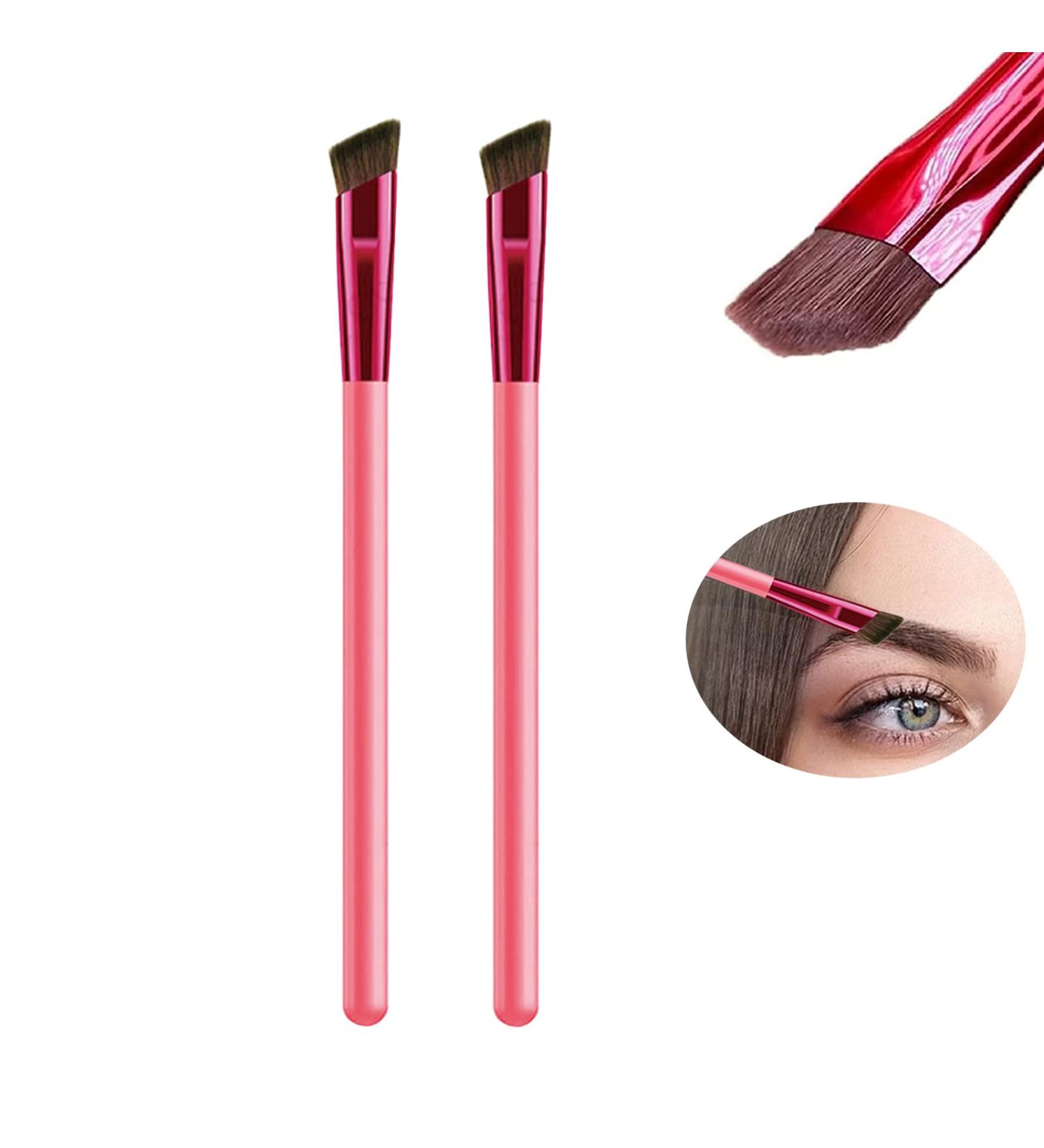 2Pcs 4D Hair Stroke Brow Stamp Brush - Zelda Ultra-thin Multi Function Eyebrow Makeup Brush - Buy Online on GoSupps.com