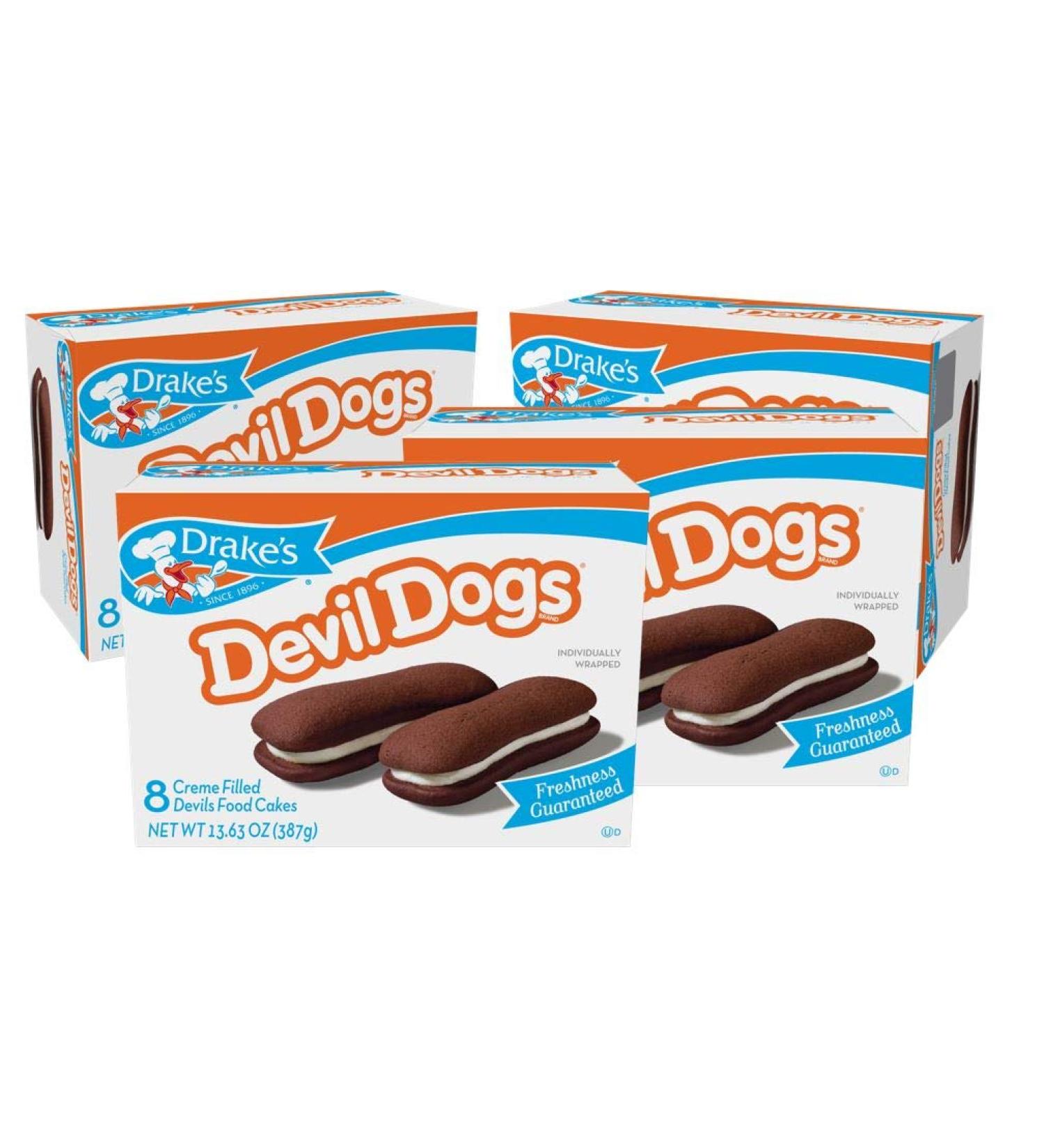 Drake's Devil Dogs 1.7 oz Snack Cakes - 4 Boxes | Delicious Treats for Snacking - Buy Online on GoSupps.com