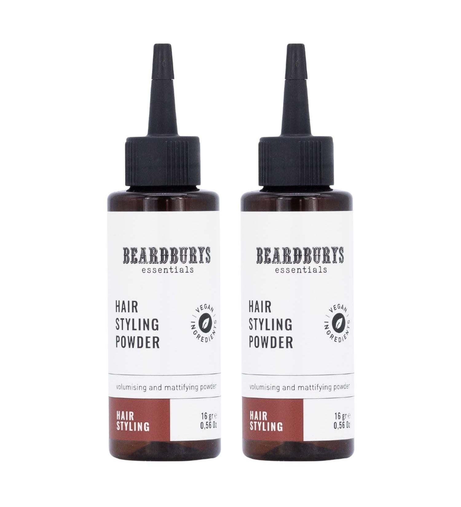 Beardburys Essentials Hair Styling Powder 2 Pack Volumizing Texturizing Matte Effect Root Lift Volume Vegan 32g - Buy Online on GoSupps.com