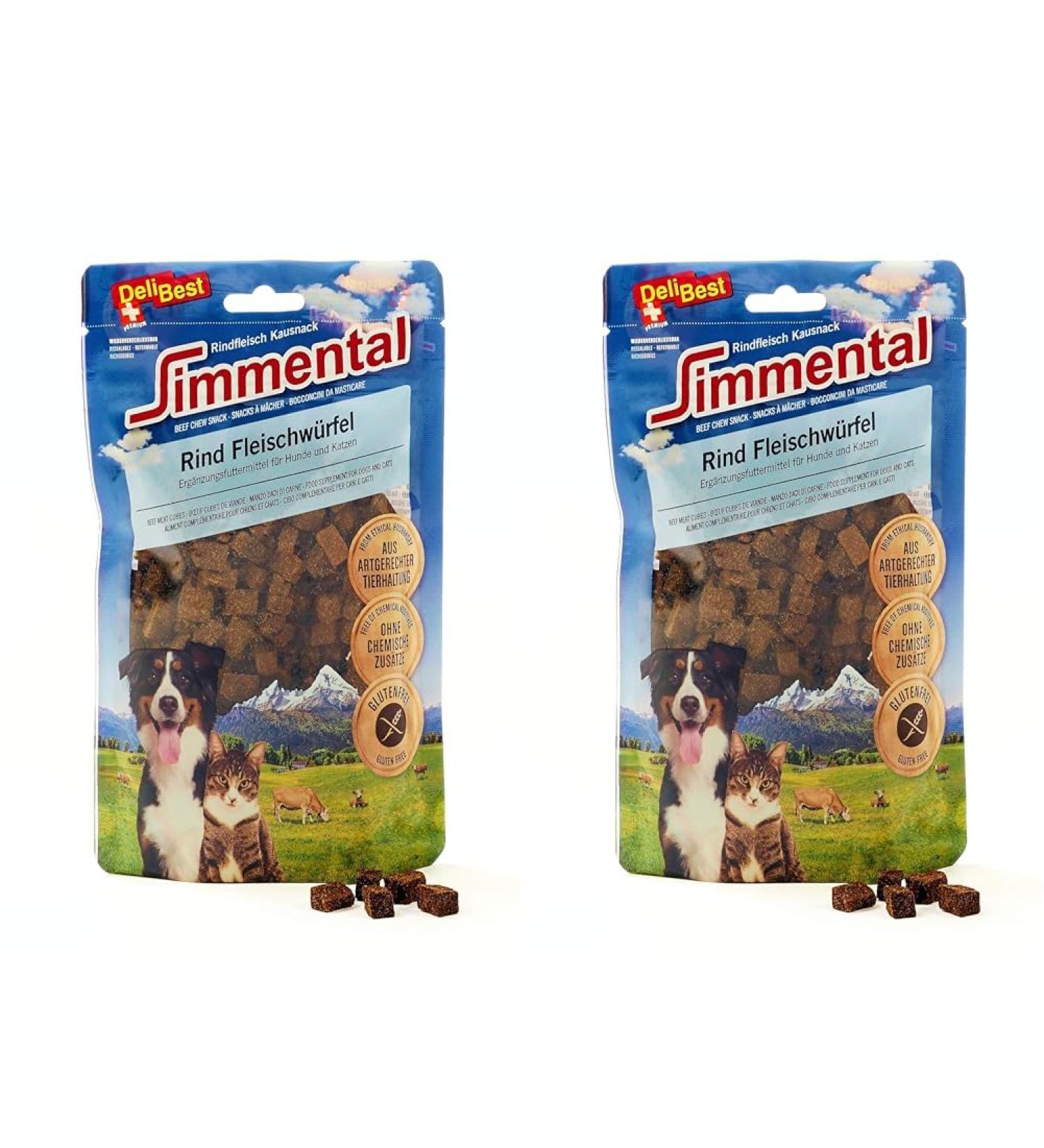 DeliBest Simmental Beef Cubes 1cm - 180g Pack of 2 | Premium International Shipping - Buy Online on GoSupps.com