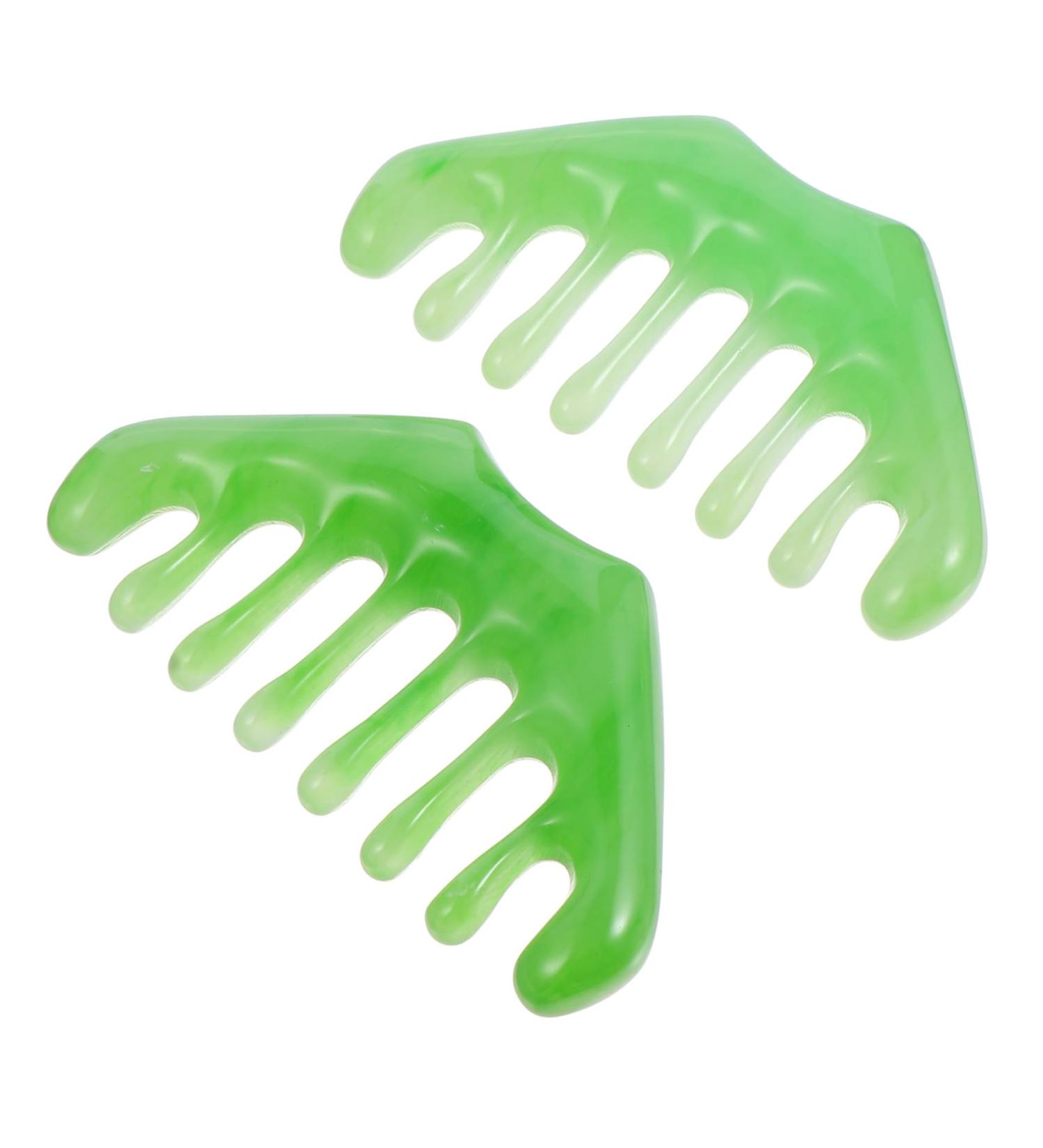 Tovinanna 4-Piece Eight-Tooth Comb Set | Scalp Massage Combs & Gua Sha Board | Beauty Tools for Women s Hair Care & Facial Massage - Buy Online on GoSupps.com