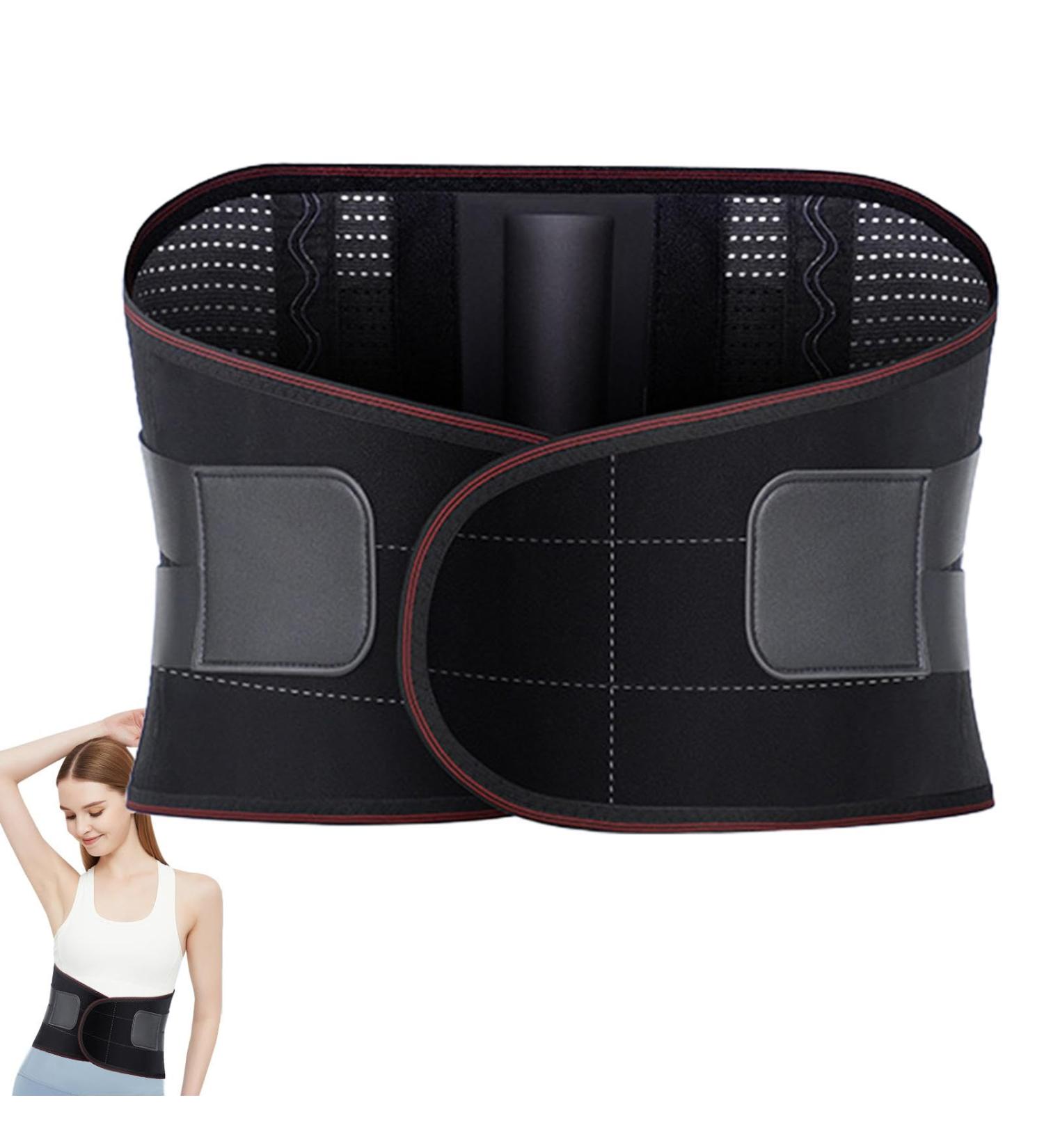 Lumbar Support Belt Breathable Lumbar Support Belt Compression Belt Adjustable Waist Protector Belt for Herniated Disc and Scoliosis - Buy Online on GoSupps.com