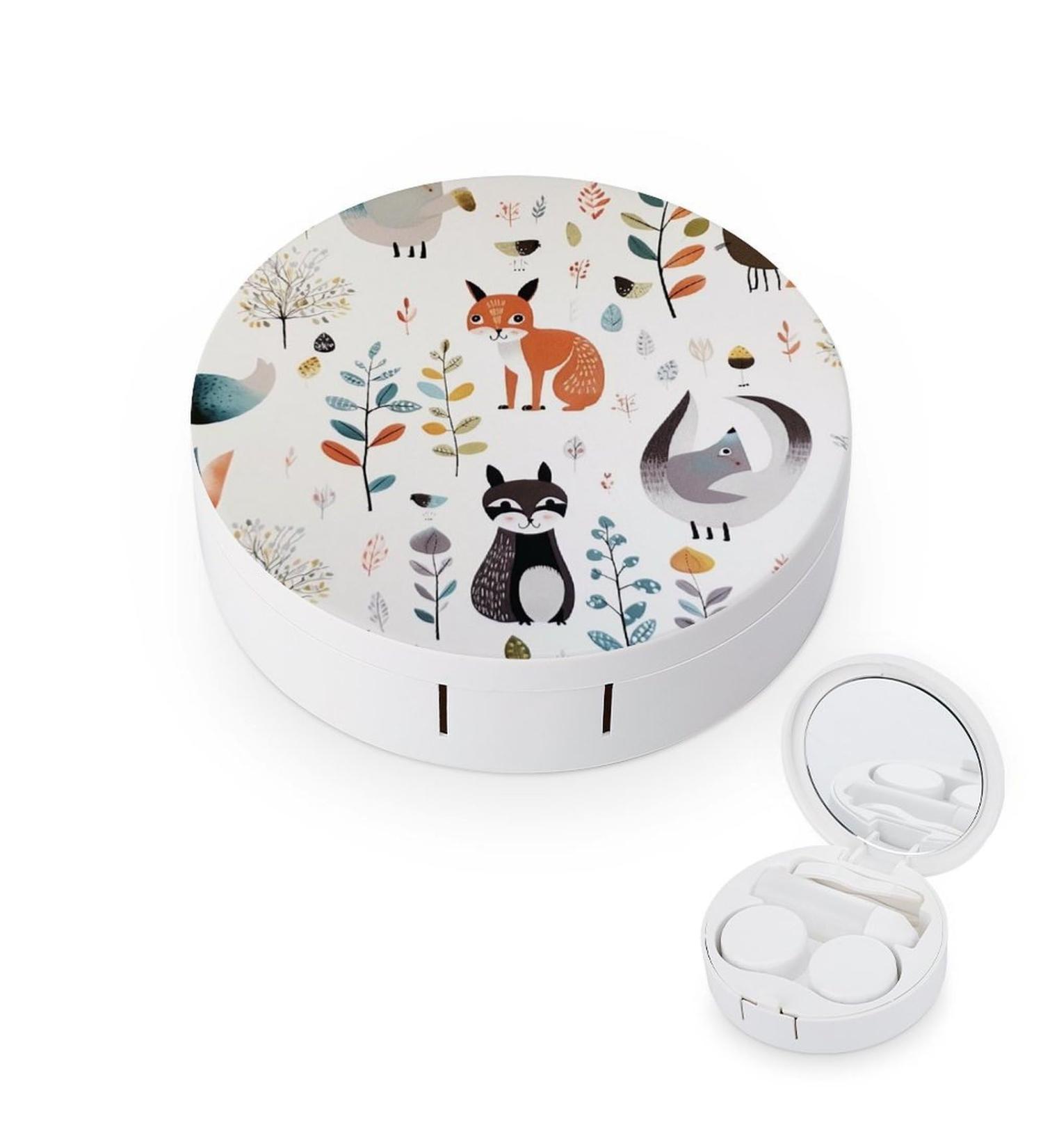 Portable Animal Picture Contact Lens Case - Travel Storage Box for Contact Lenses - Buy Online on GoSupps.com