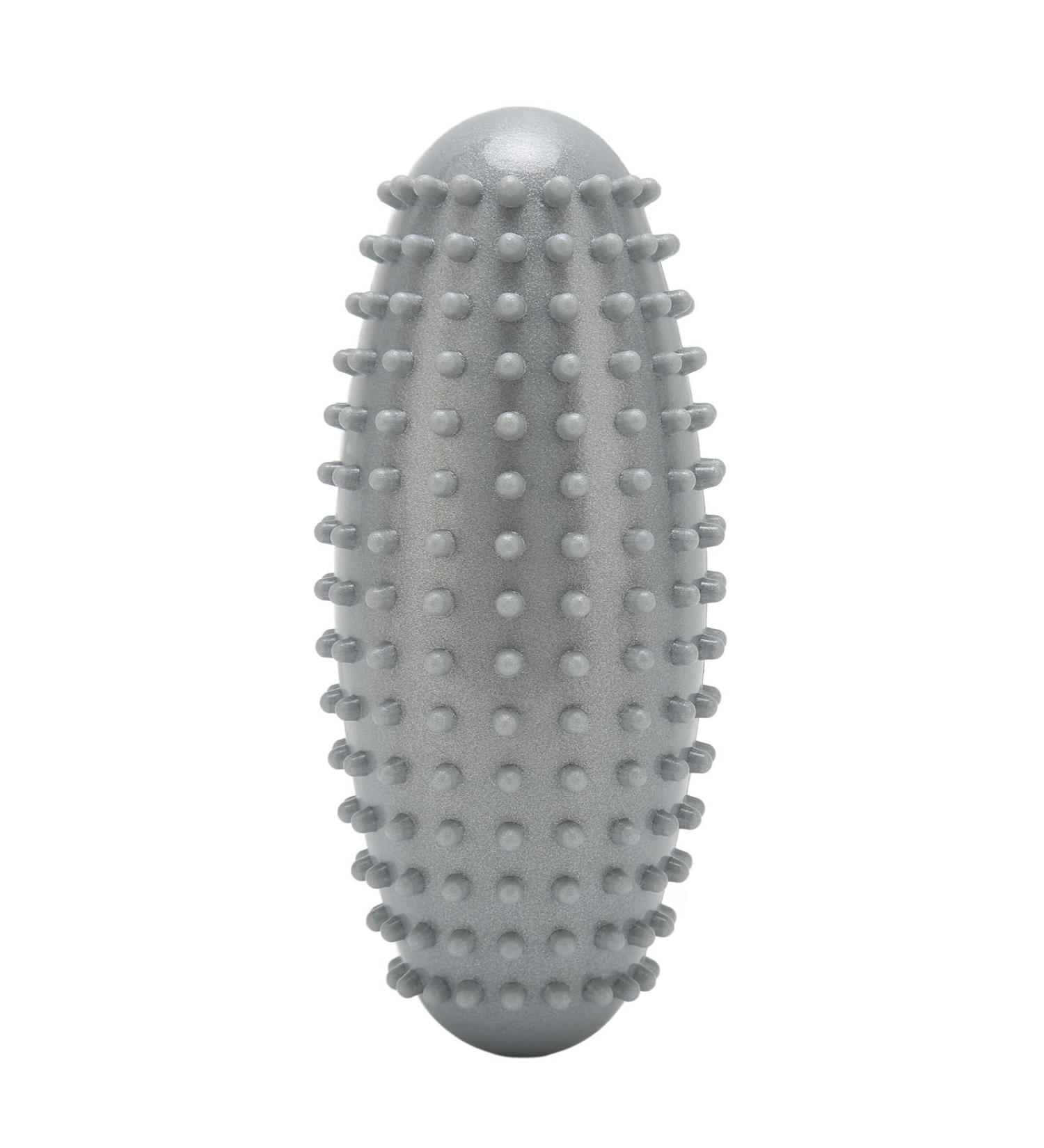 Durable Portable Massage Ball - Odorless PVC Muscle Relief & Foot Roller for Back & Plantar Fasciitis (Gray) - Buy Online on GoSupps.com