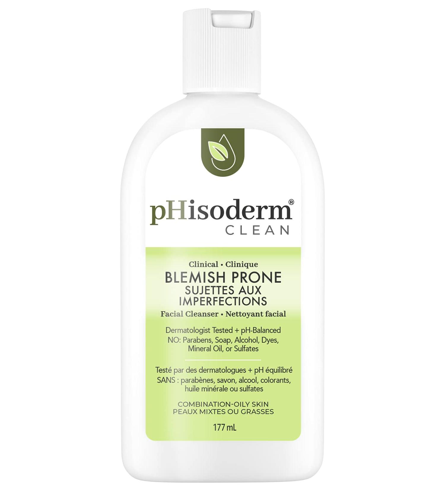 pHisoderm CLEAN Blemish-Prone Facial Cleanser with Salicylic Acid and Hyaluronic Acid Paraben-Free Soap-Free Mineral Oil Free 177 ml (Pack of 1) - Buy Online on GoSupps.com