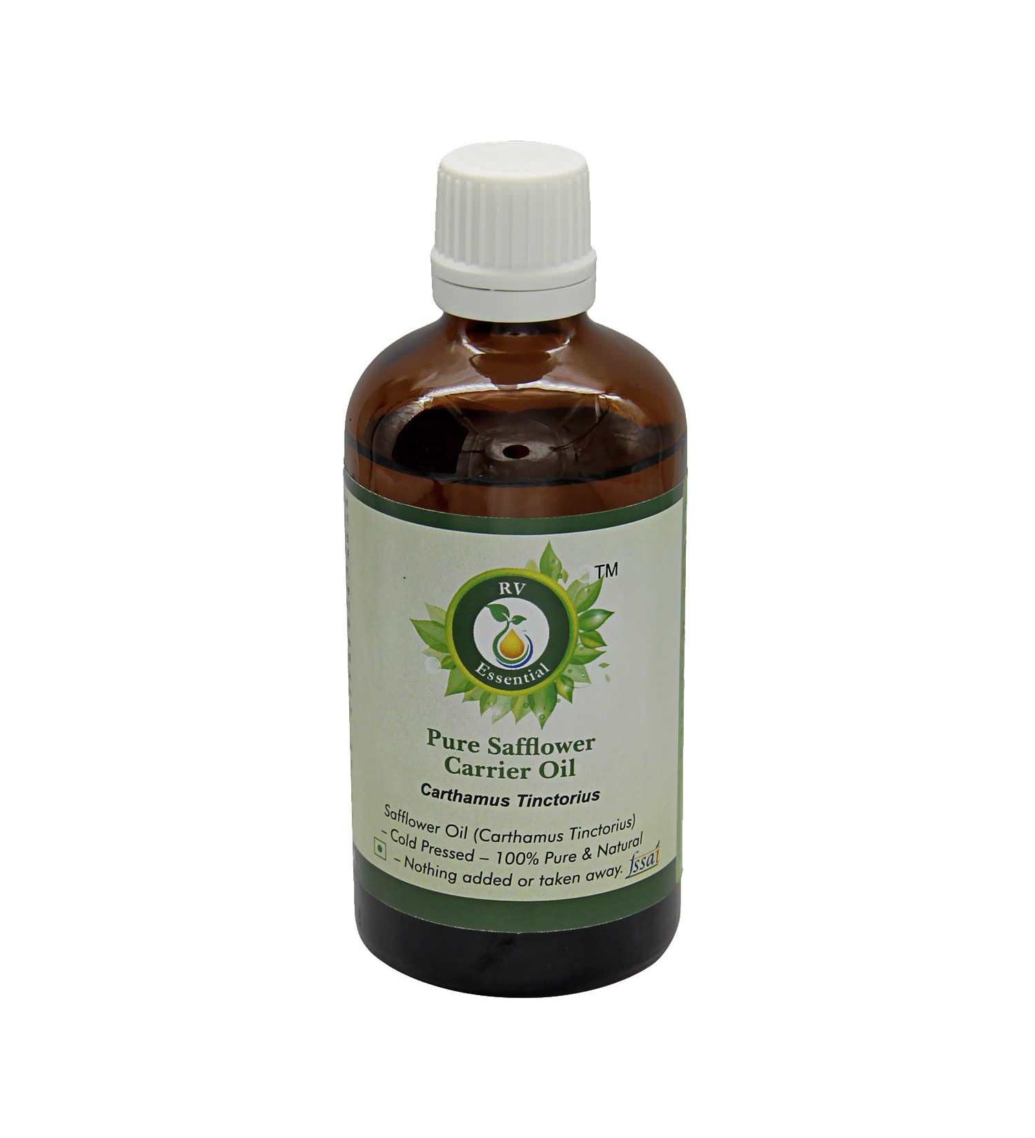 R V Essential Pure Safflower Carrier Oil 30ml 101oz Carthamus Tinctorius 100 pure and natural cold pressed Pure Safflower Carrier Oil
