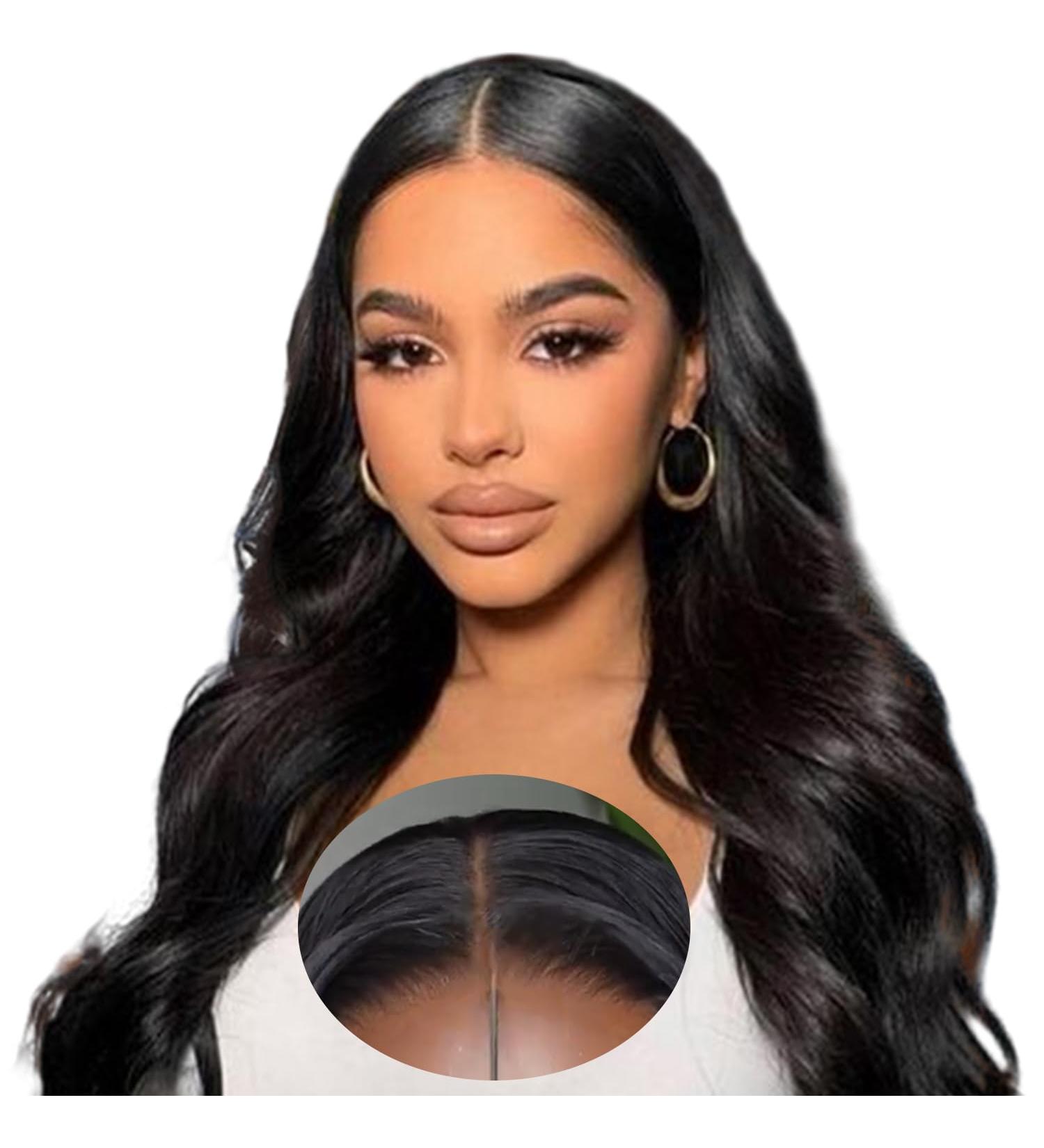 Buy Gluess Wig: Human Hair Pre-Cut Lace Body Wave 180% Density 22 Inch - Beginner Friendly Natural Hairline HD Lace - Buy Online on GoSupps.com
