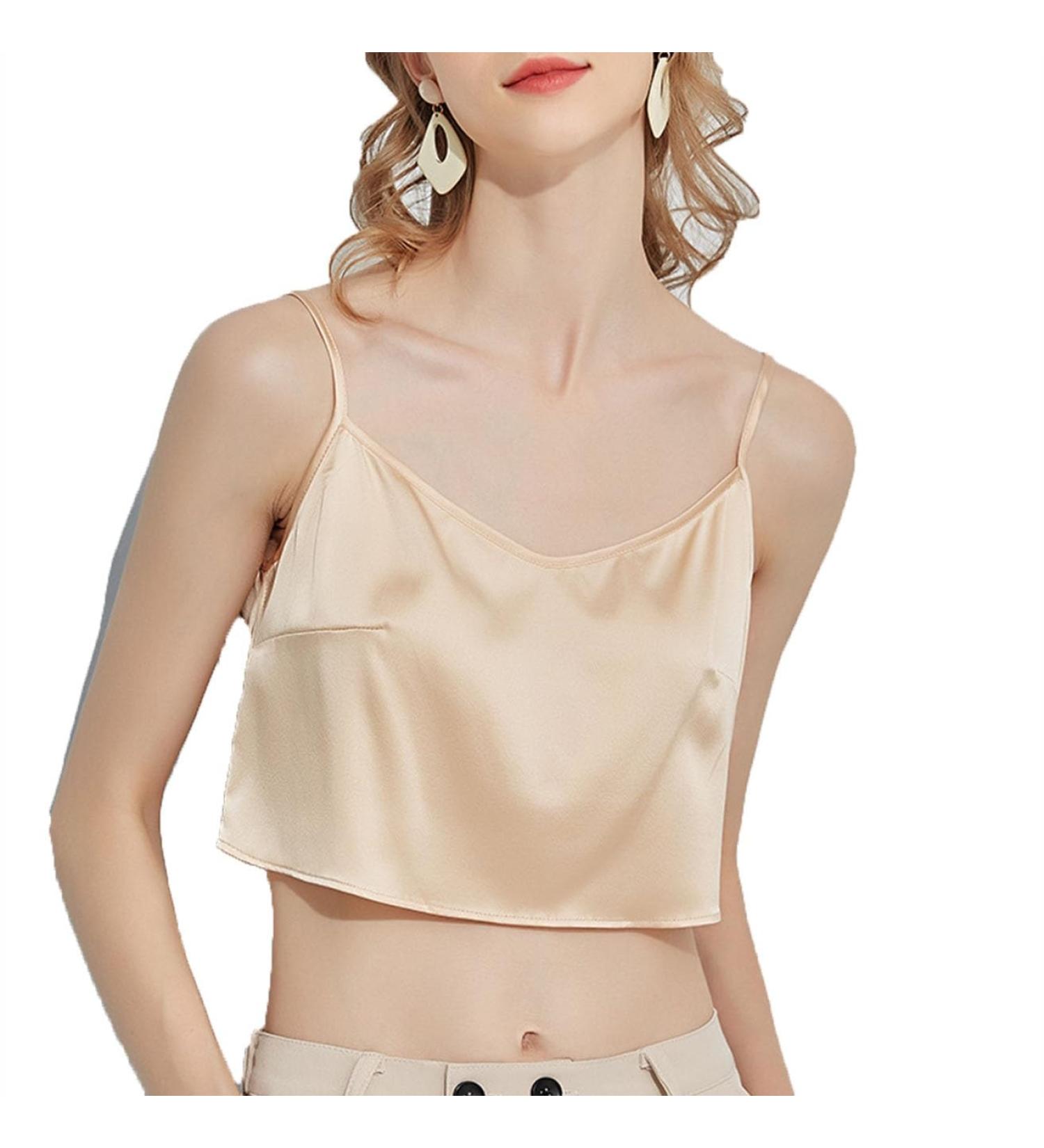 Buy XWSM Women's Mulberry Silk Camisole & Tube Top | Stylish Bustier for Party & Everyday Wear | Large Size Available - Buy Online on GoSupps.com
