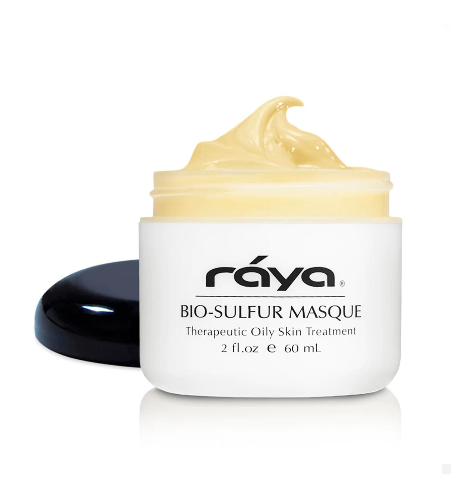 Raya Bio-Sulfur Masque | Deep Cleansing Facial Clay Mask for Oily Skin | Exfoliating Face Pack with Vitamin-B & Bio Sulfur | Control Breakouts & Oiliness - Buy Online on GoSupps.com