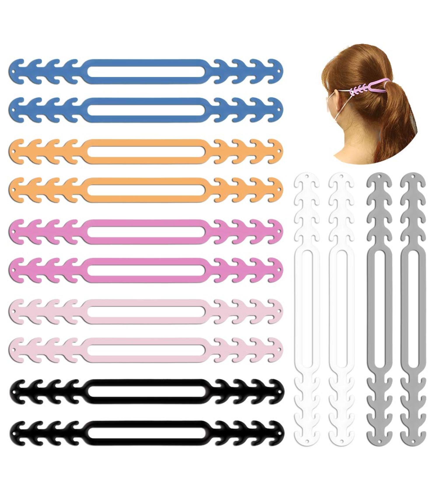 14 PCS Mask Extension Strap | Adjustable Ear Grips Band | Anti-Slip Ear Hook | Multi-Colored Face Strap | Ear Protector for Girls, Women, Adults, and Children - Buy Online on GoSupps.com
